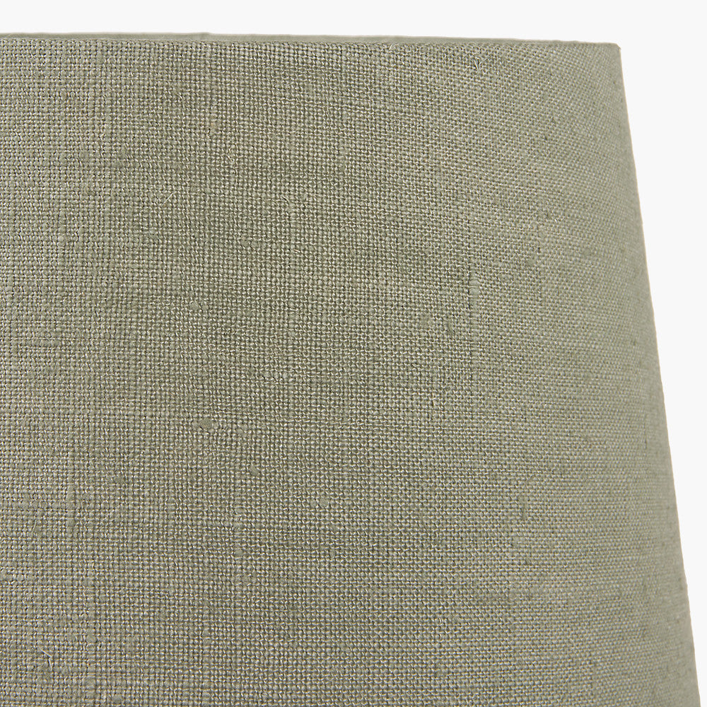 Milos 40cm Pistachio Green Linen Tapered Lampshade
