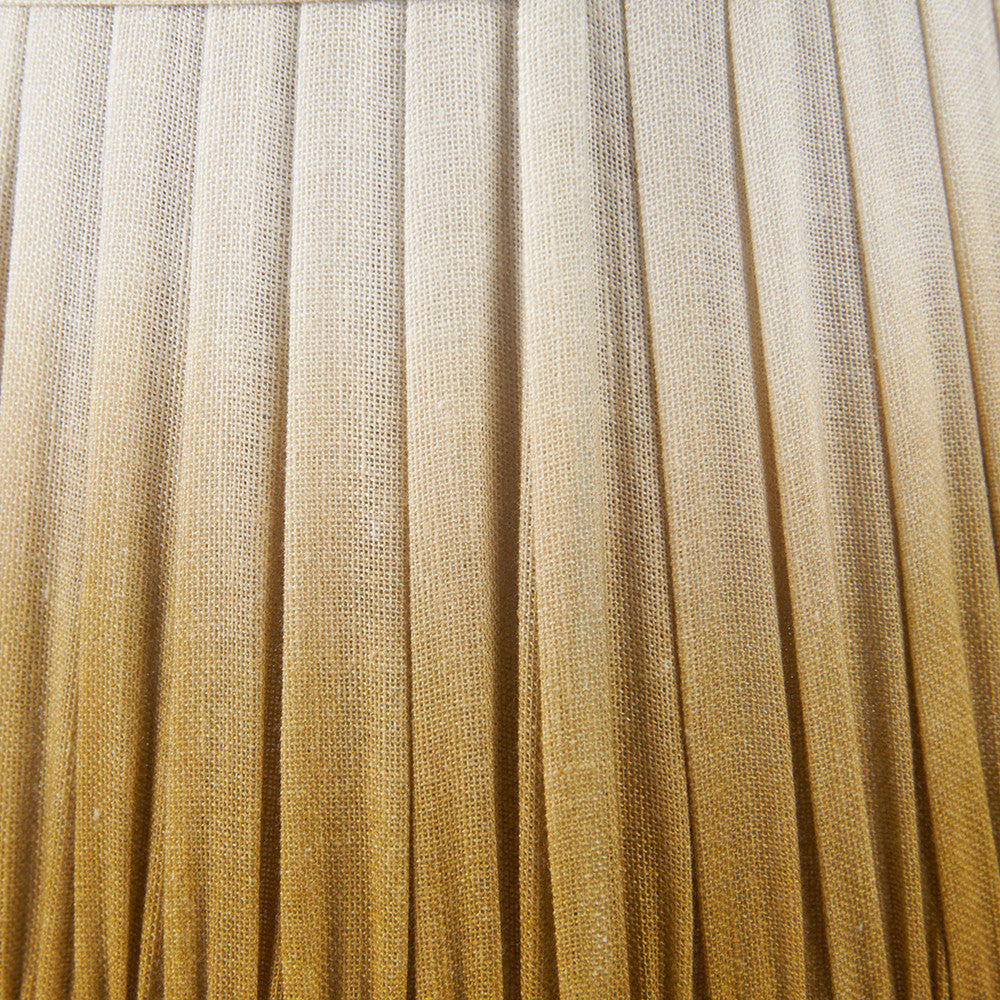 Scallop 35cm Mustard Ombre Soft Pleated Tapered Lampshade