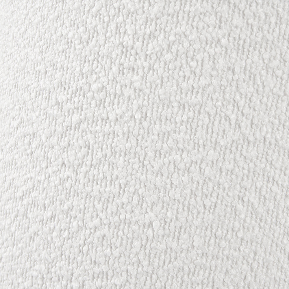 Rouen 45cm White Boucle Cylinder Lampshade