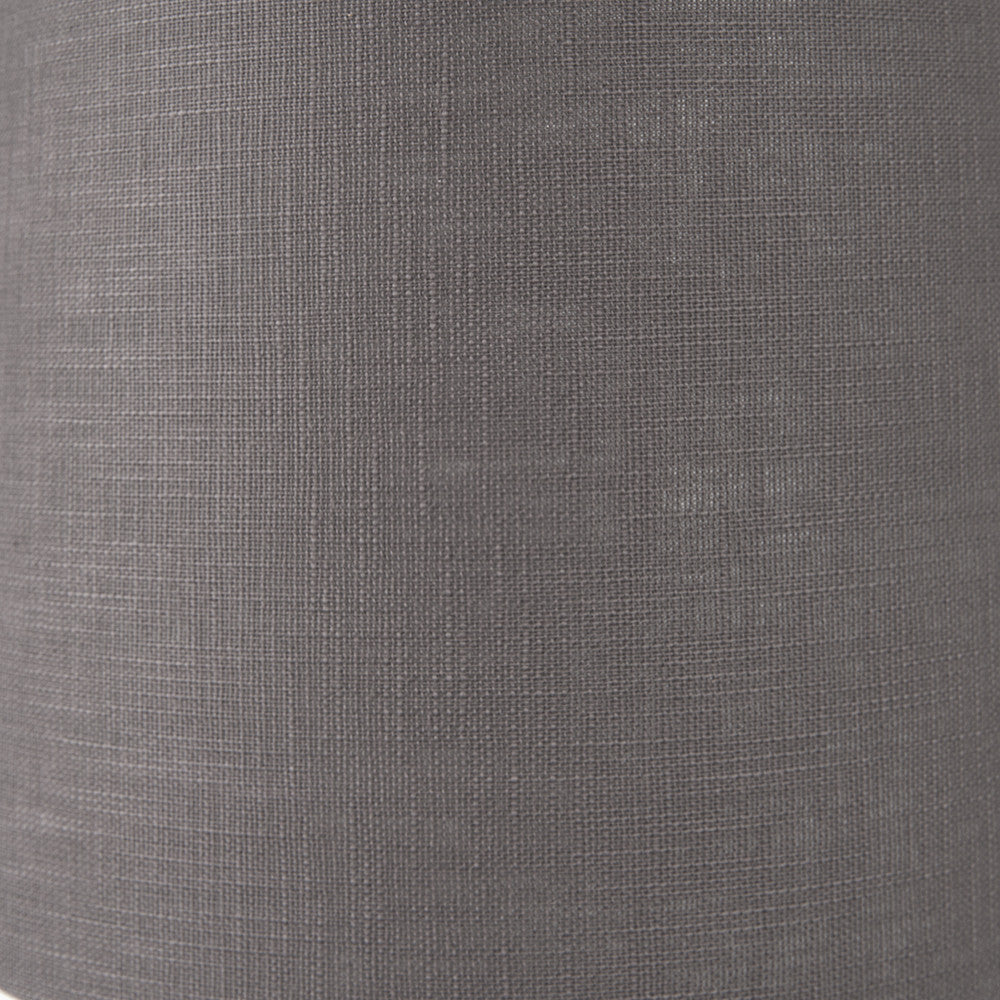 Lys 35cm Steel Grey Self Lined Linen Tapered Lampshade