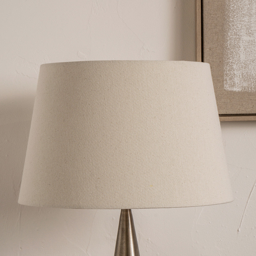 Coast 25cm Cream Calico Tapered Lampshade - CLEARANCE