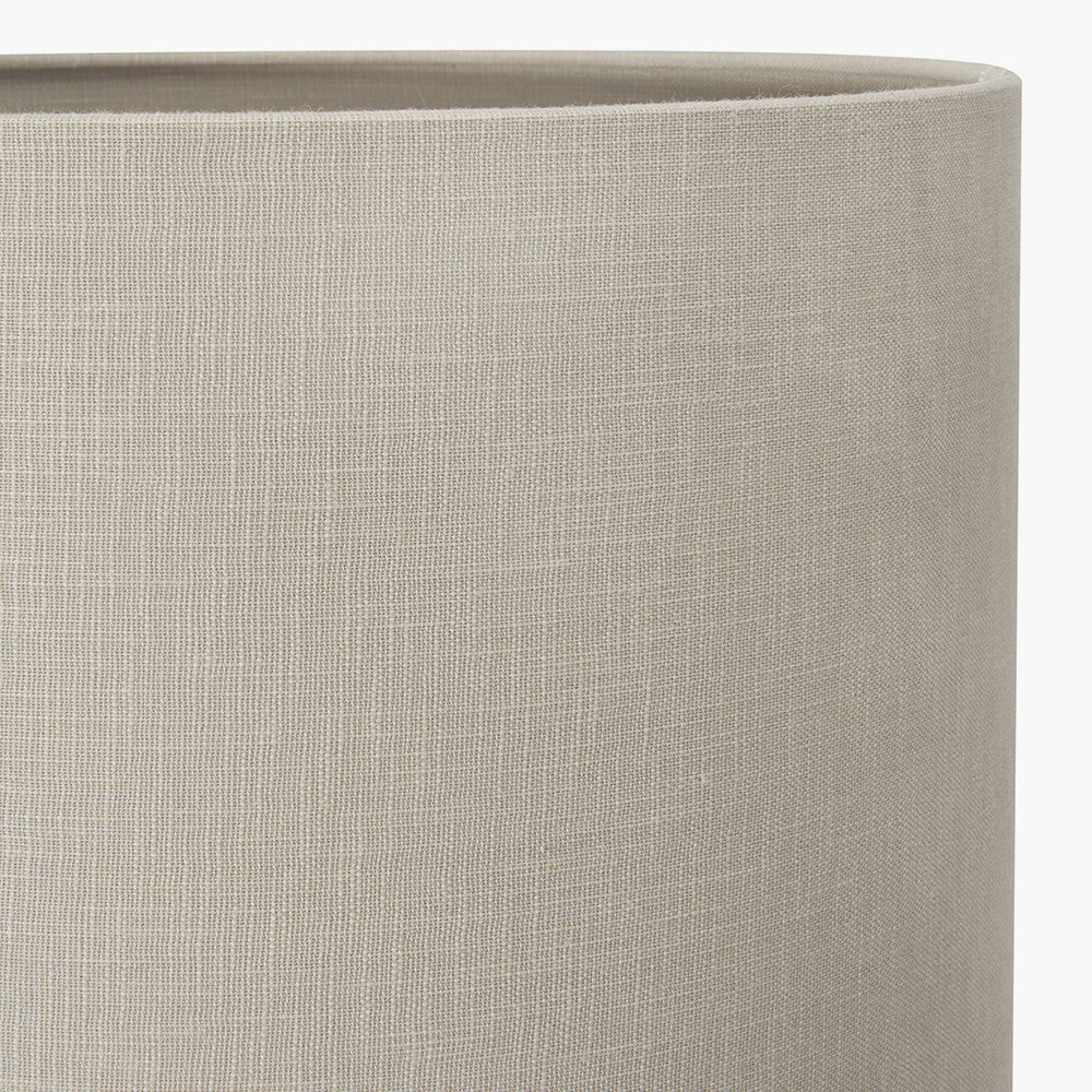 Lino 45cm Grey Self Lined Linen Drum Lampshade