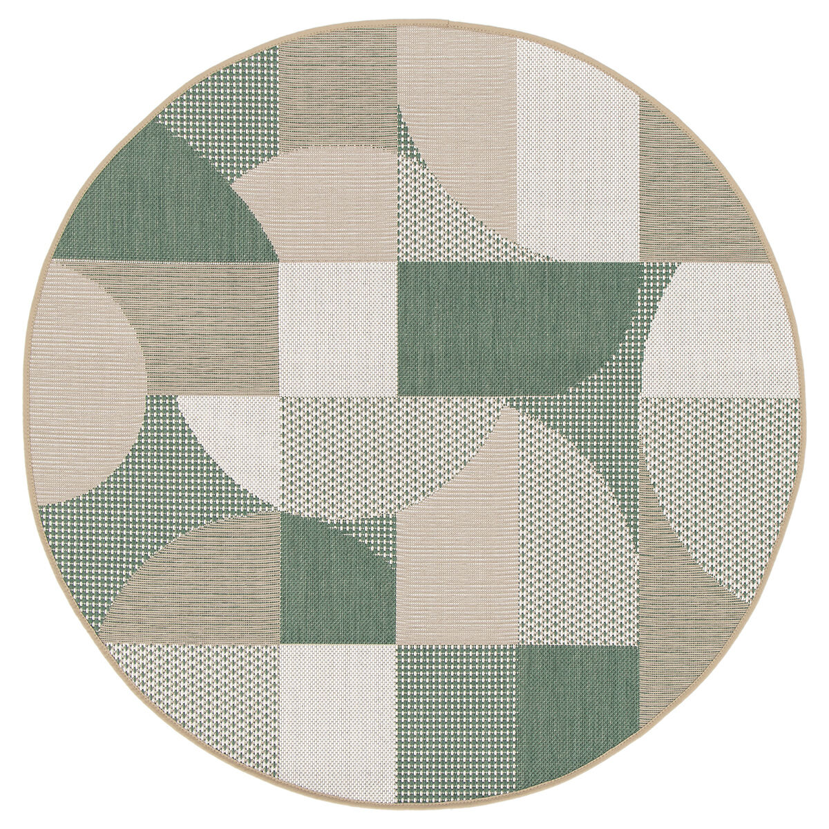 Abstract Round Indoor-Outdoor Rug 280x280cm