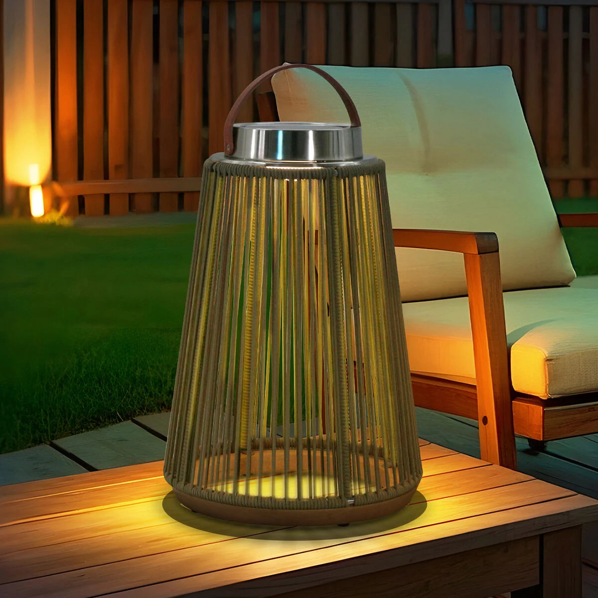 Athena Large Solar Light - Dark Olive