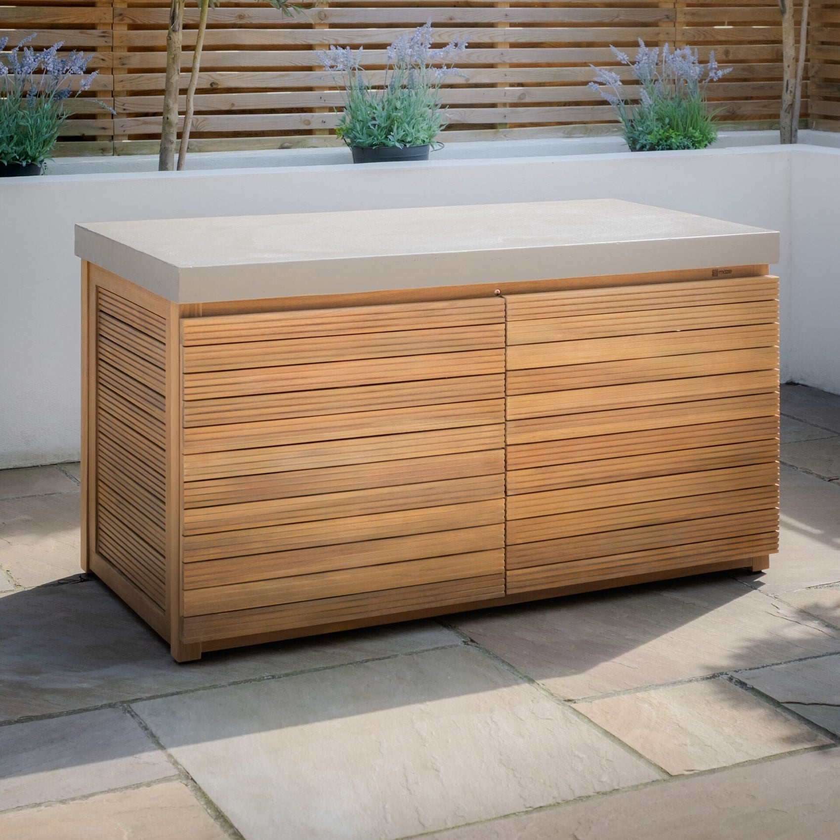 Bali Acacia Wood Outdoor Kitchen Grill Unit