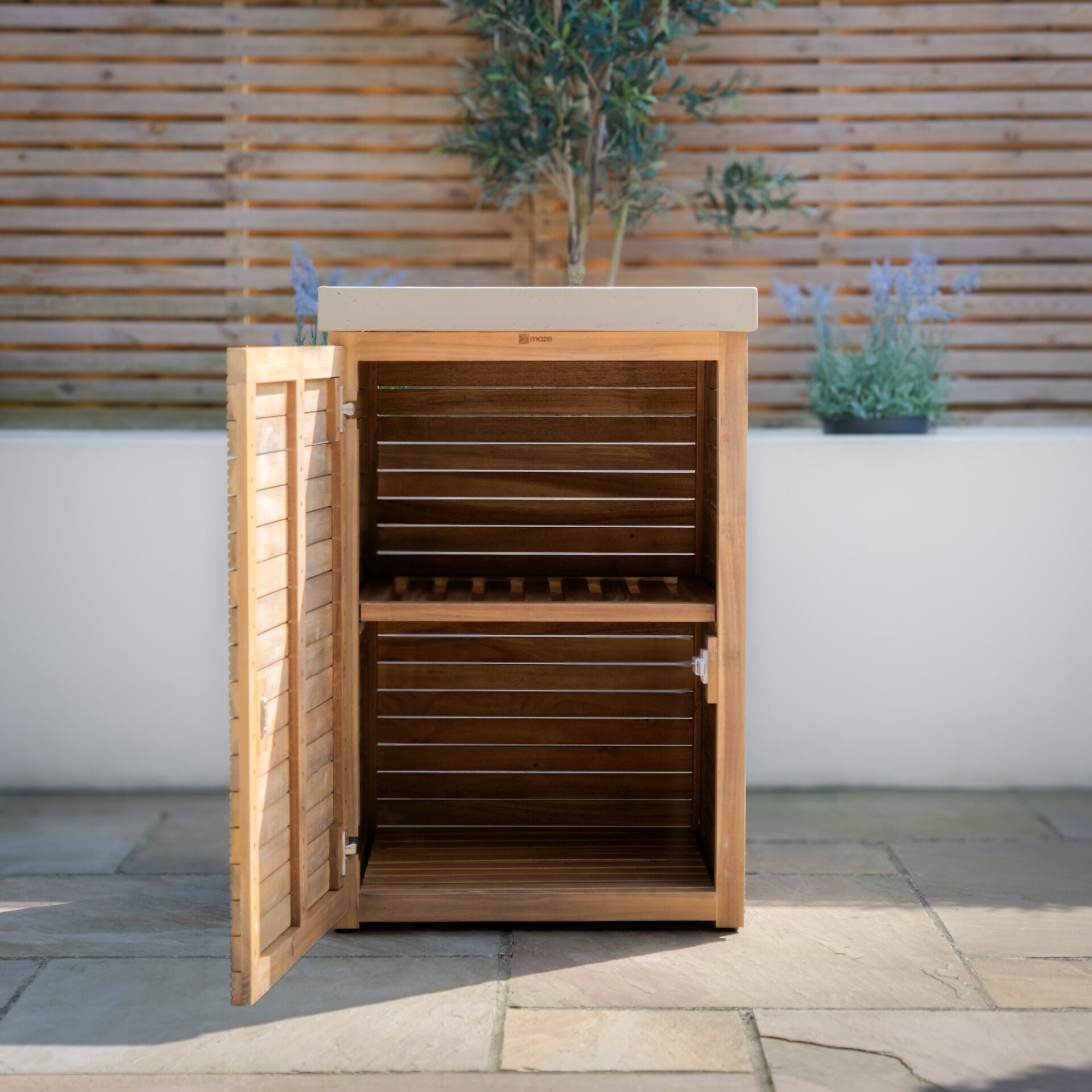 Bali Acacia Wood Outdoor Kitchen Single Unit