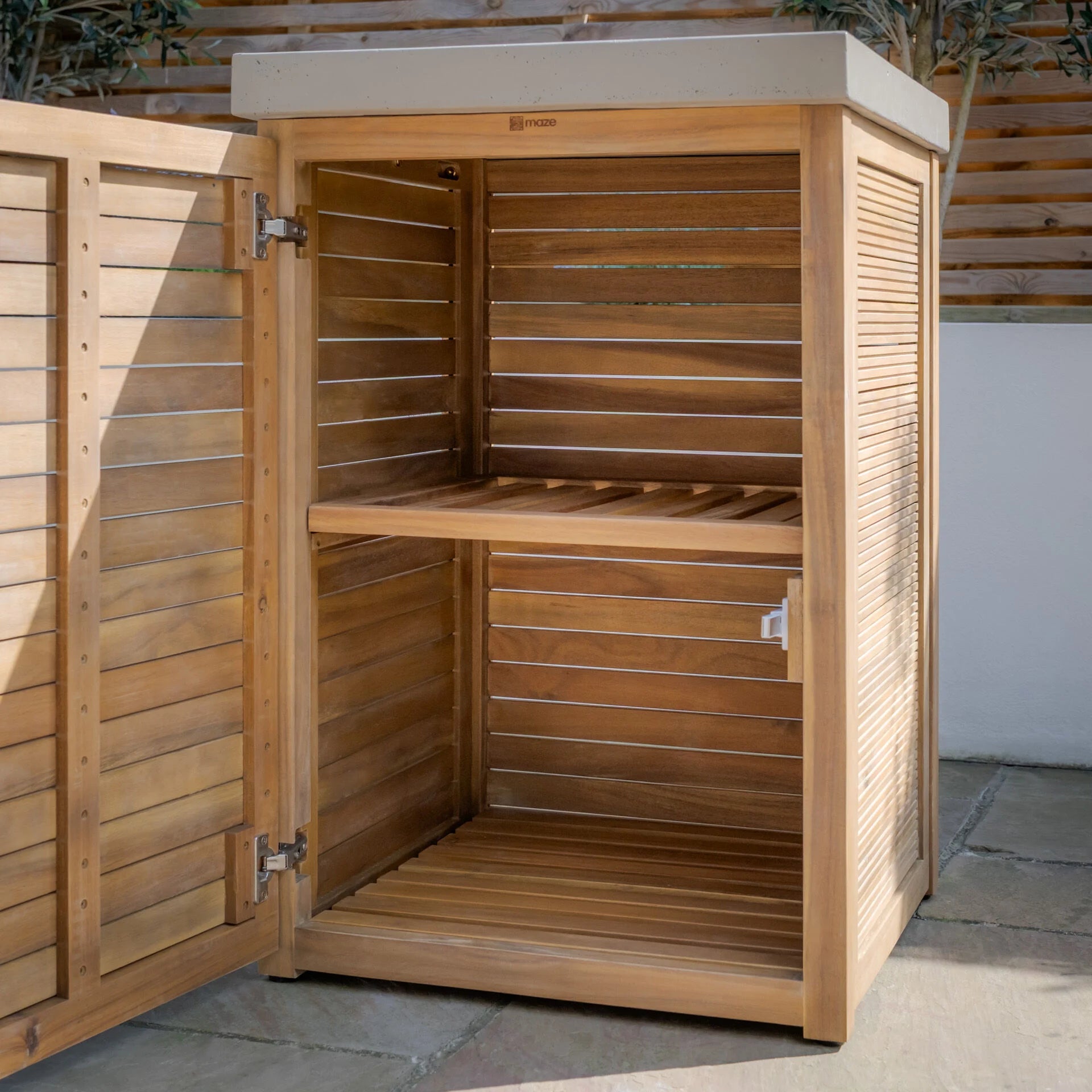 Bali Acacia Wood Outdoor Kitchen Single Unit
