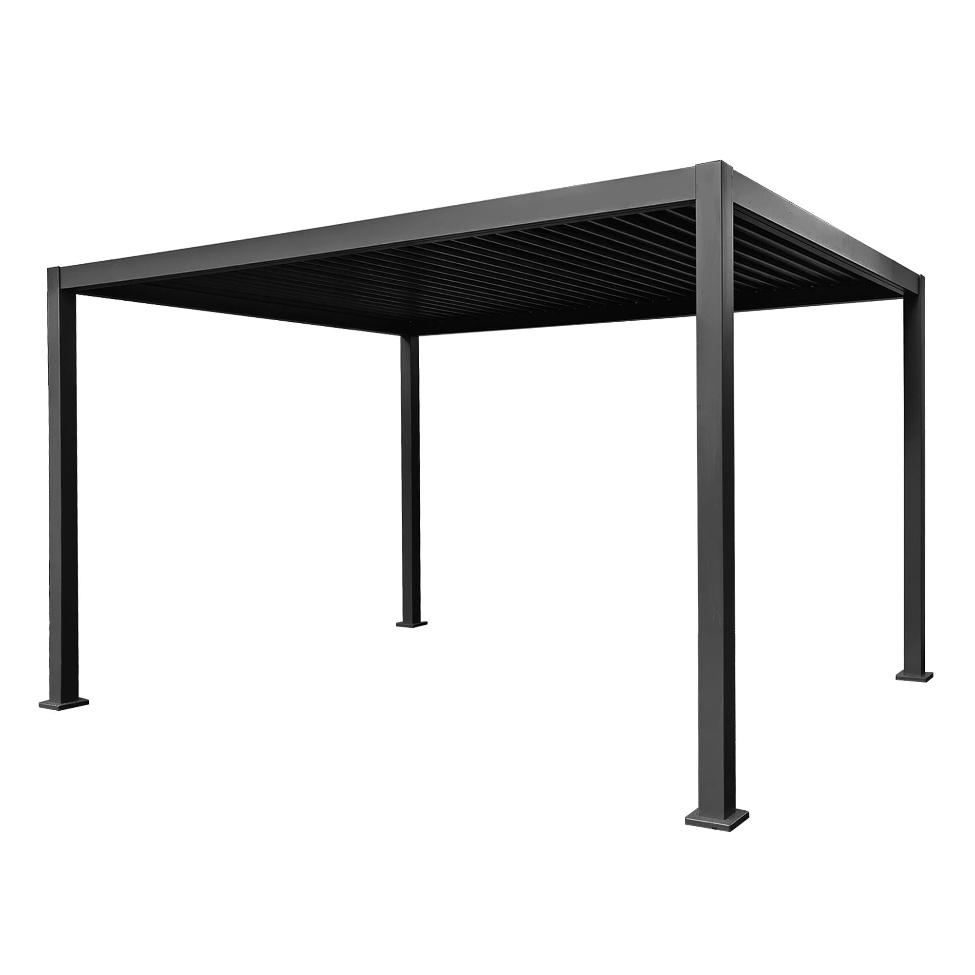 Jupiter Pergola Grey Aluminium Rectangular 30x40