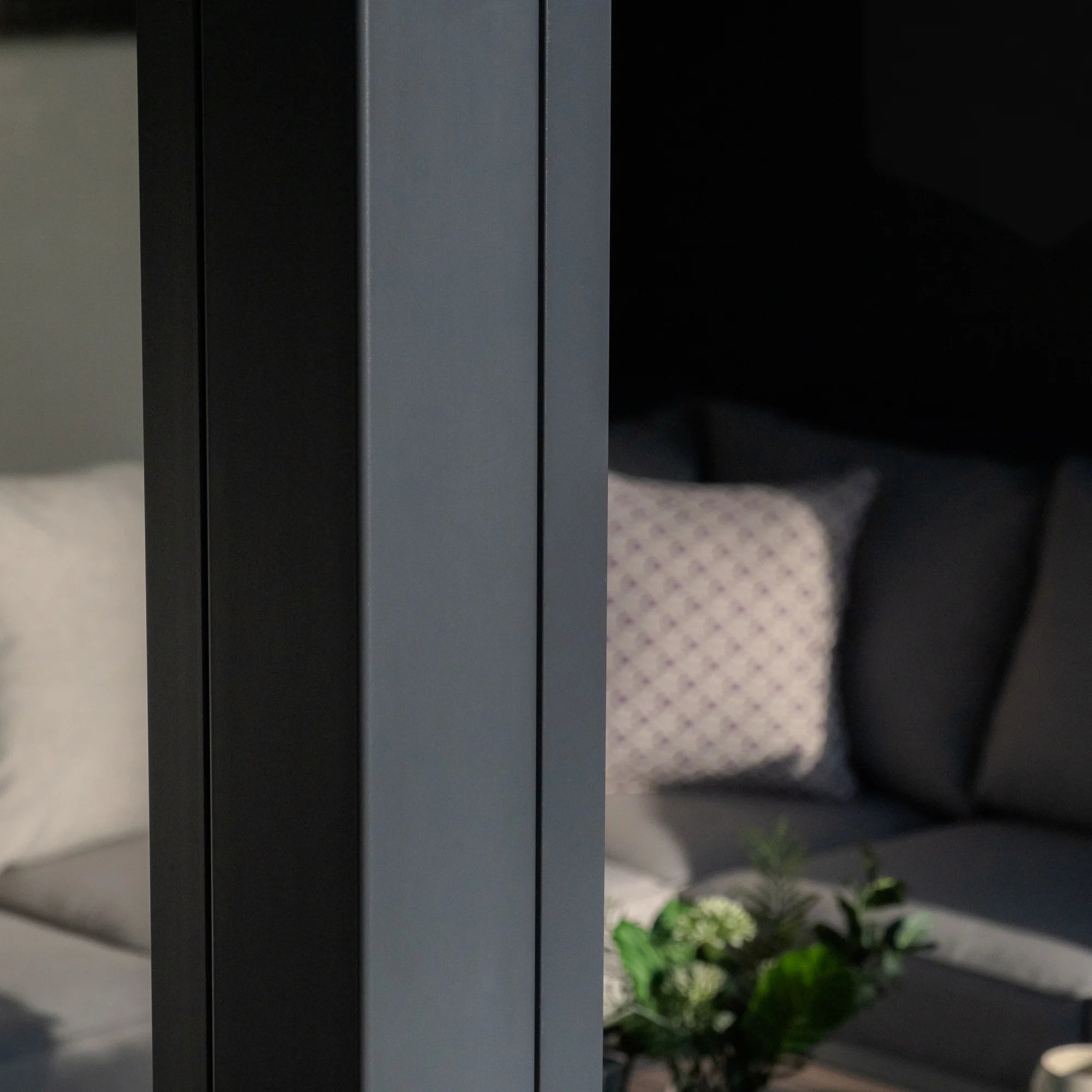 Jupiter Pergola Grey Aluminium Rectangular 30x30
