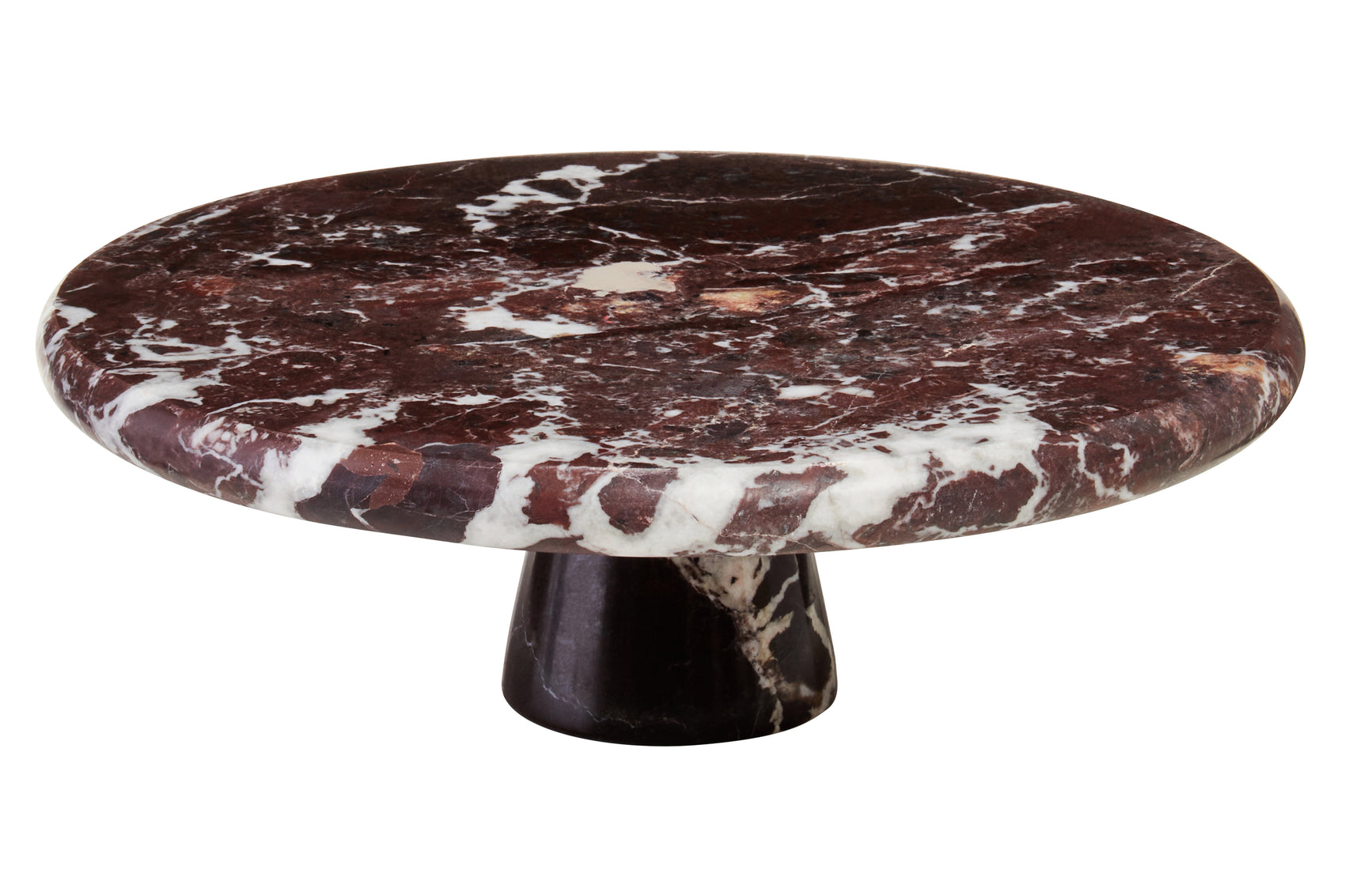 Toluca Red Marble Cake Stand