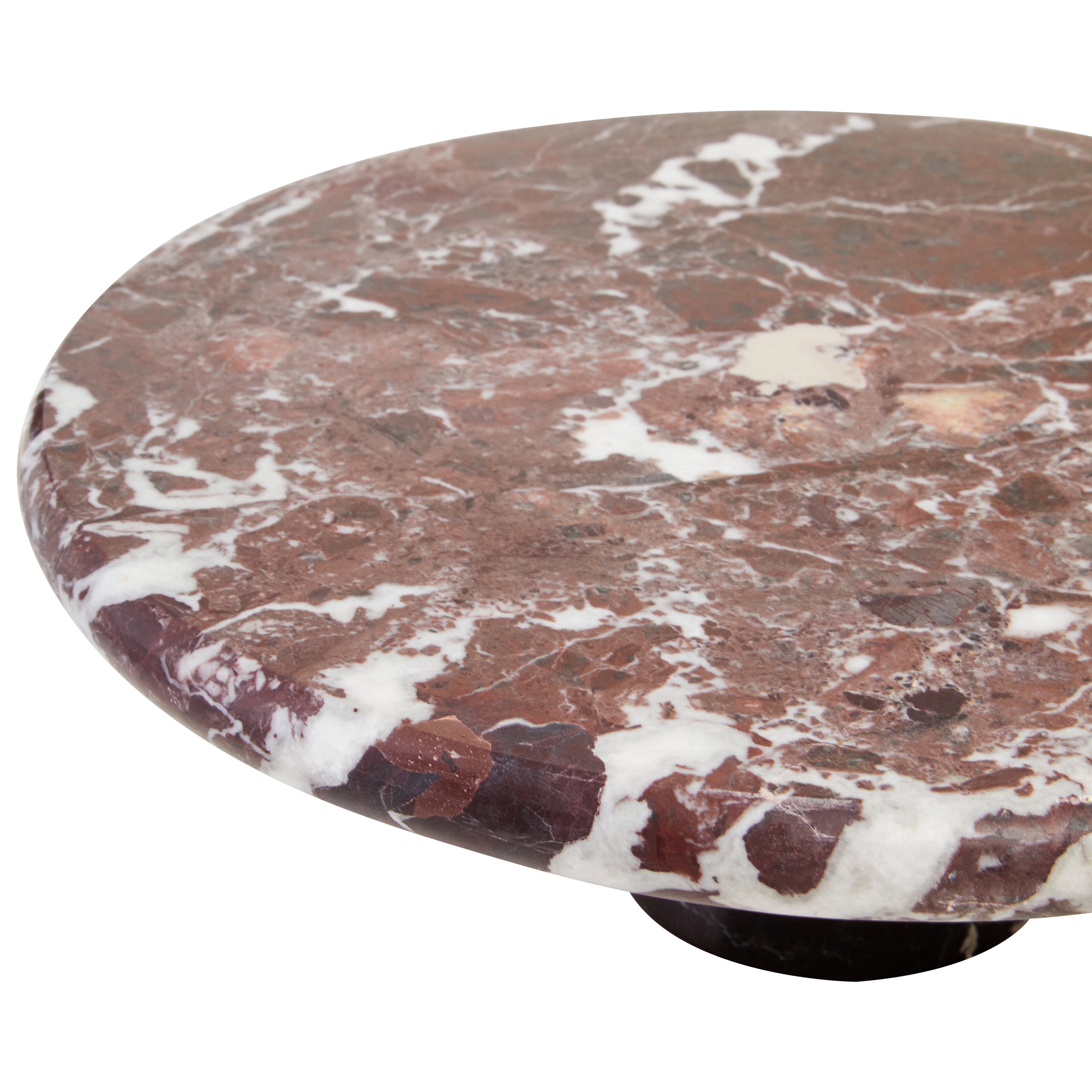 Toluca Red Marble Cake Stand