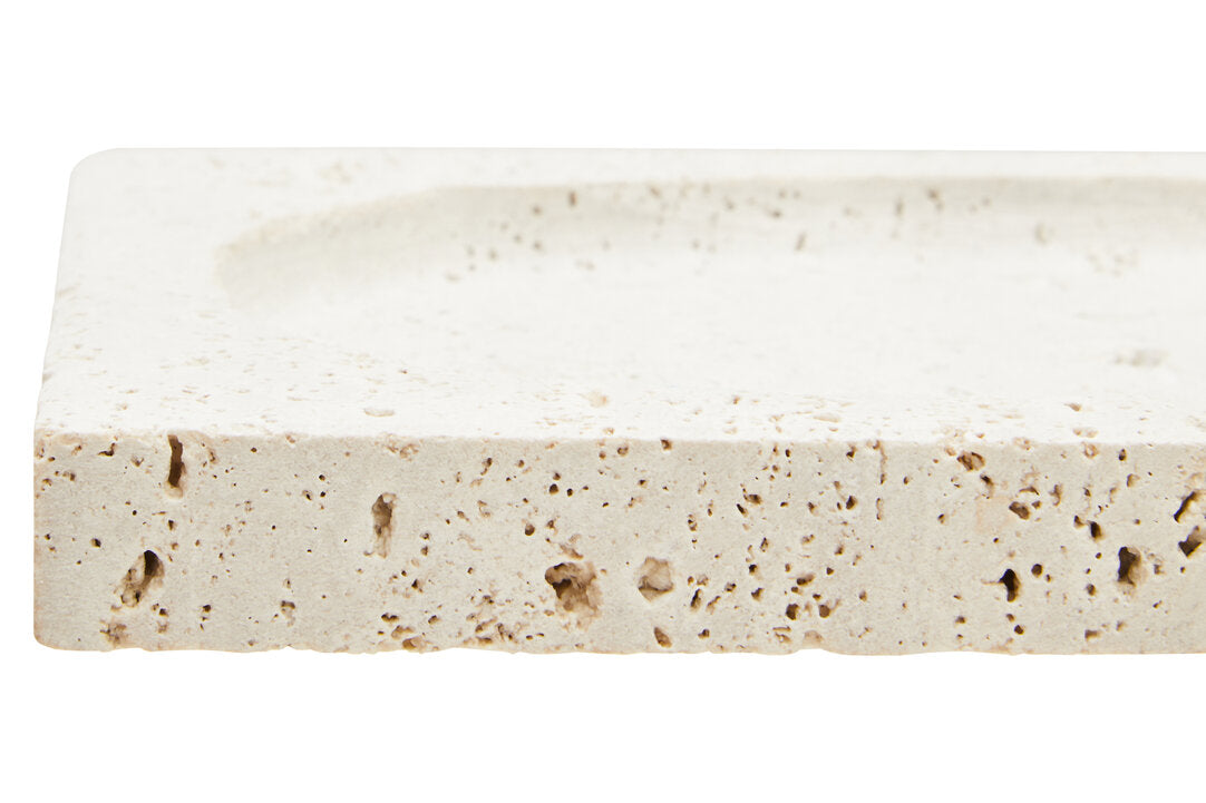 Amo Travertine Rectangular Decorative Tray