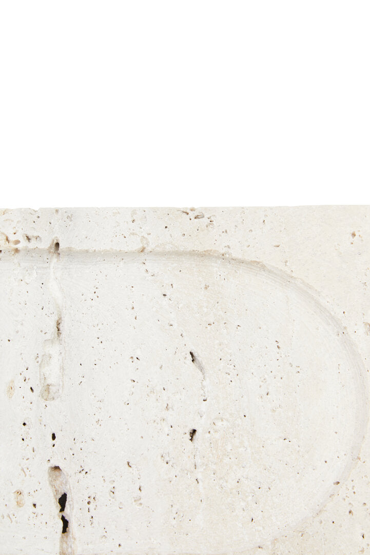 Amo Travertine Rectangular Decorative Tray