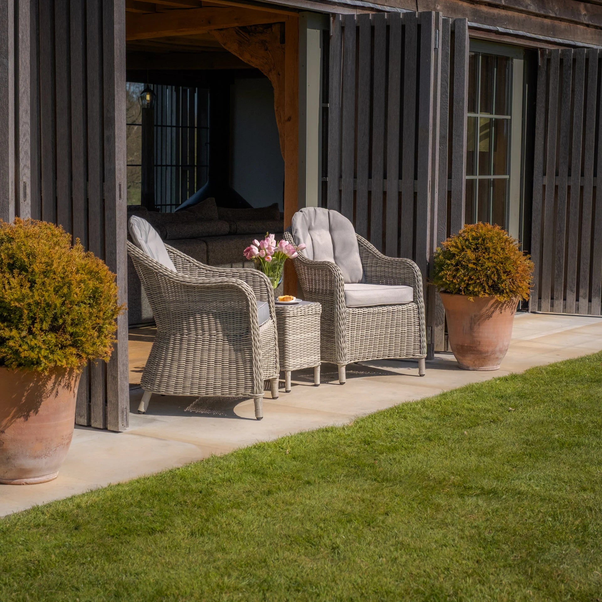 Oxford 3Pc Lounge Set - Ceramic Glass