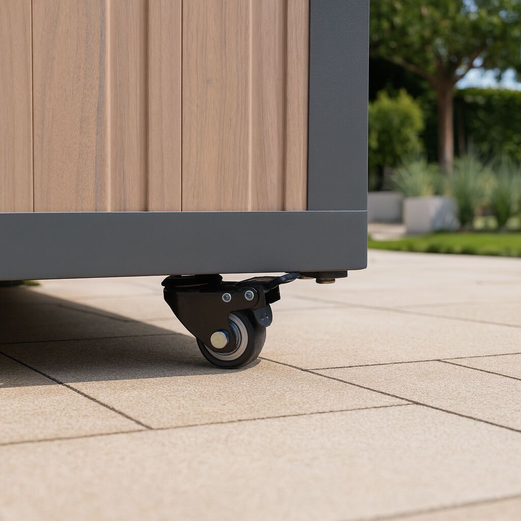 Aluminium Storage Box - Wood Effect