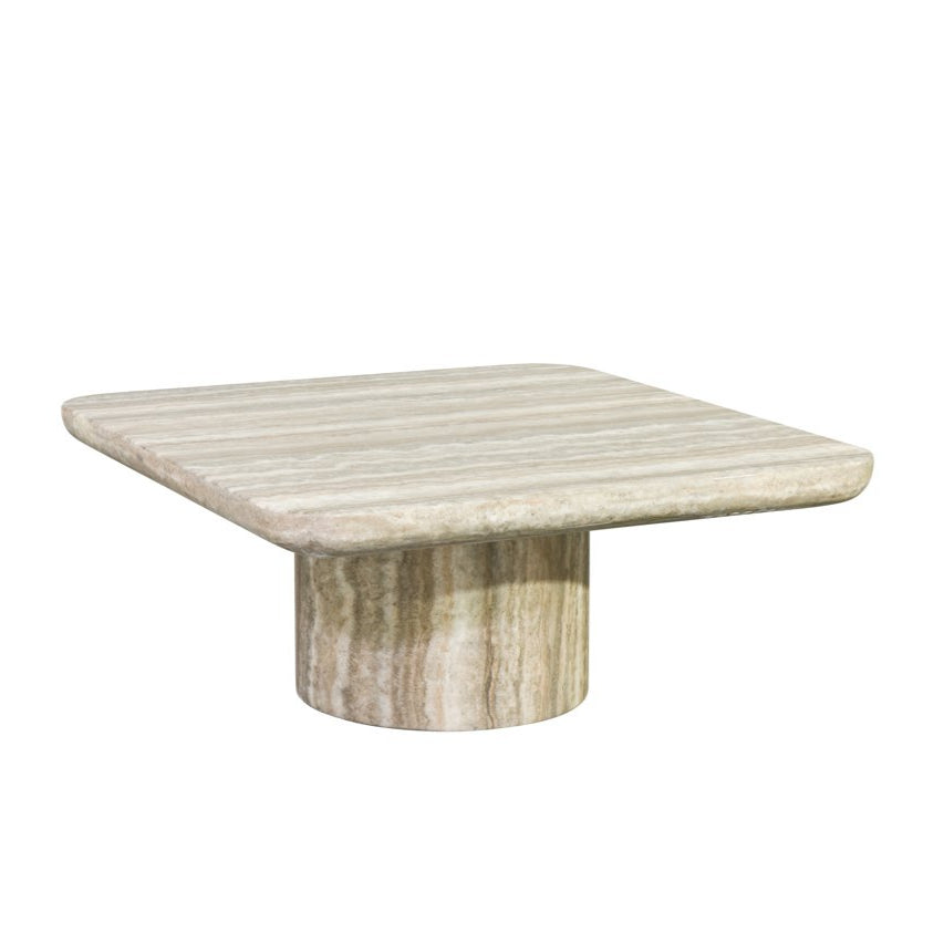 End table Denizly grey faux travertine