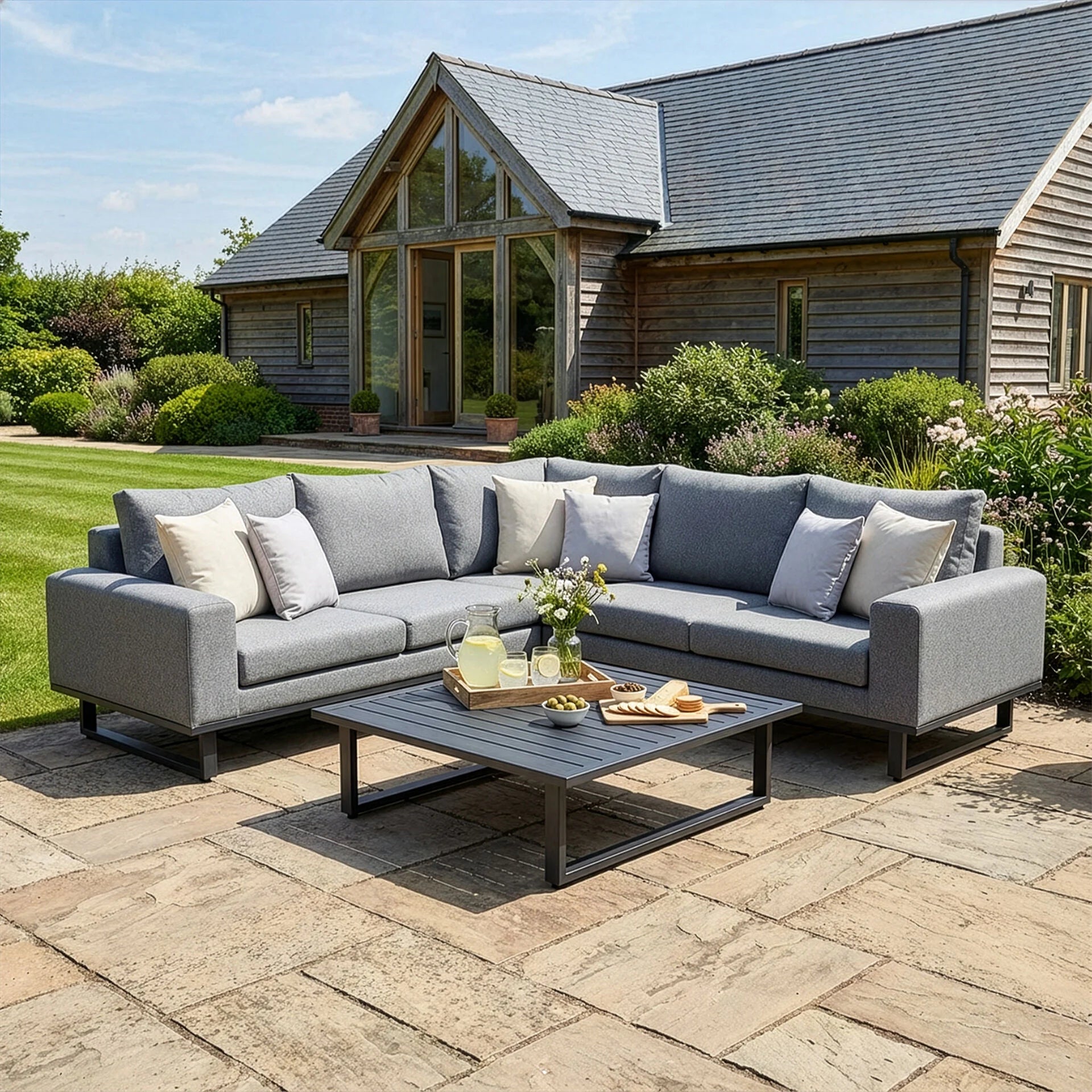 Ethos Corner Sofa Group - Zinc Grey