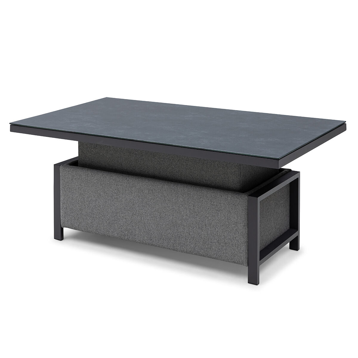 Pulse 3 Seater Sofa Set with Rising Table - Zinc Grey