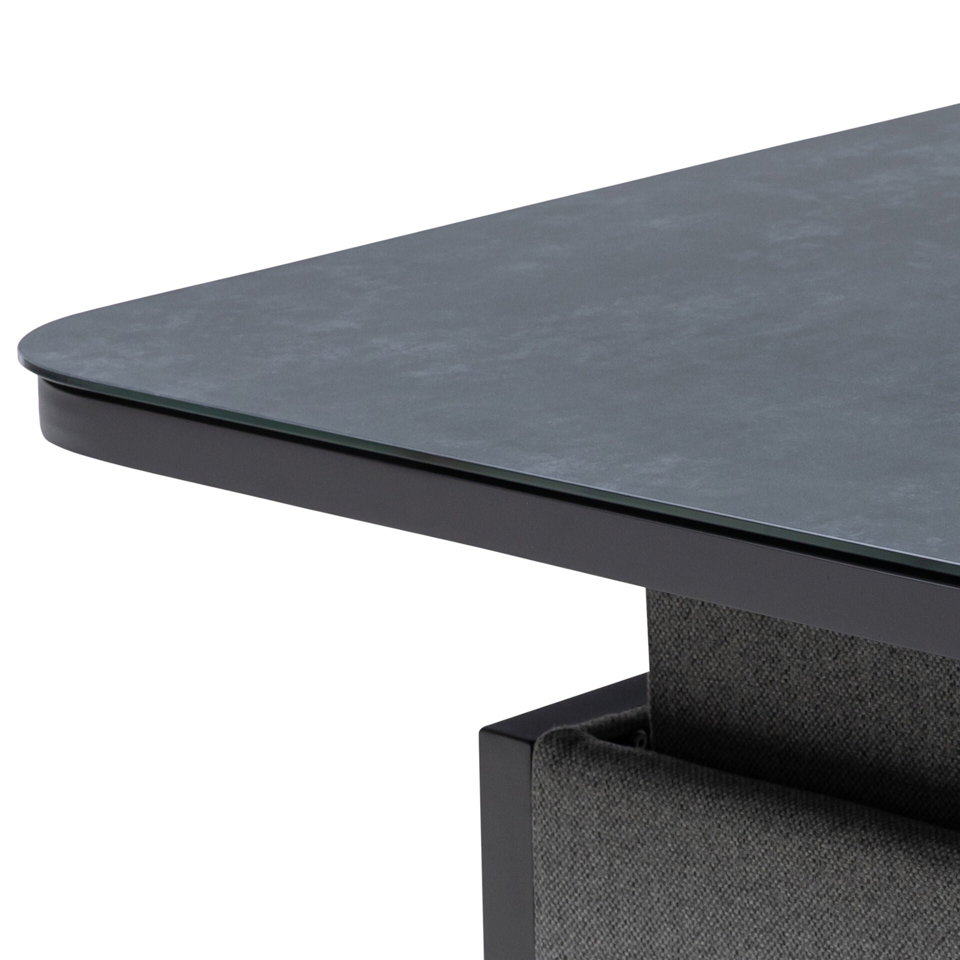 Pulse Deluxe Square Corner Dining Set with Rising Table - Zinc Grey