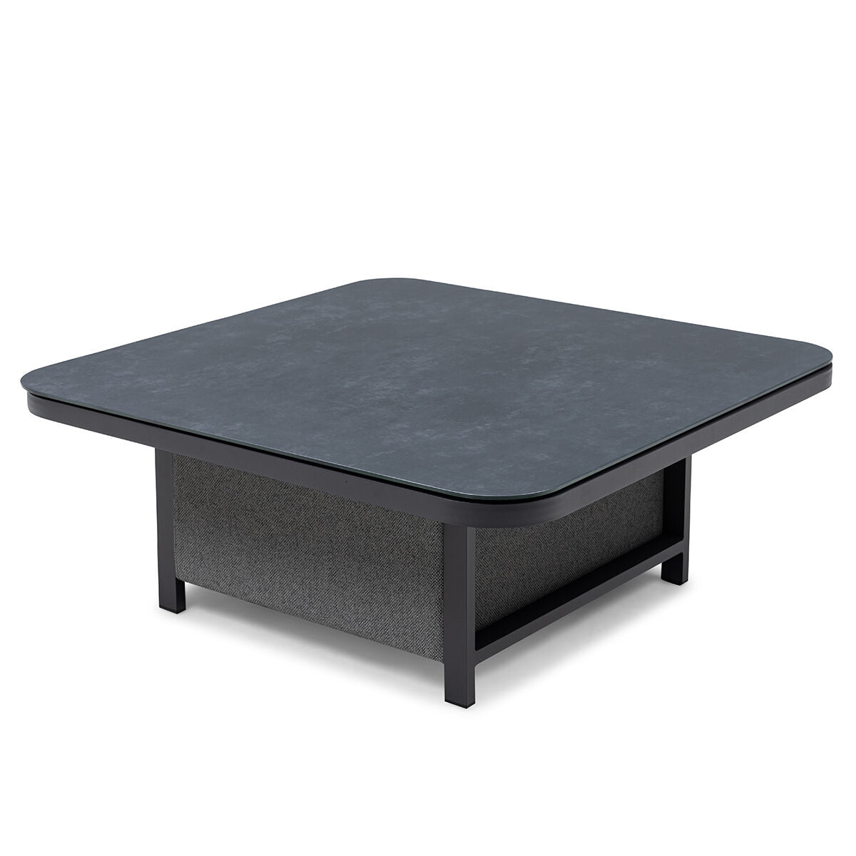 Pulse Deluxe Square Corner Dining Set with Rising Table - Zinc Grey
