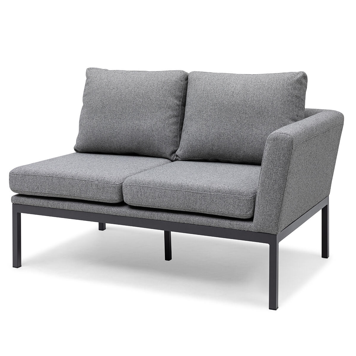 Pulse Deluxe Square Corner Dining Set with Rising Table - Zinc Grey