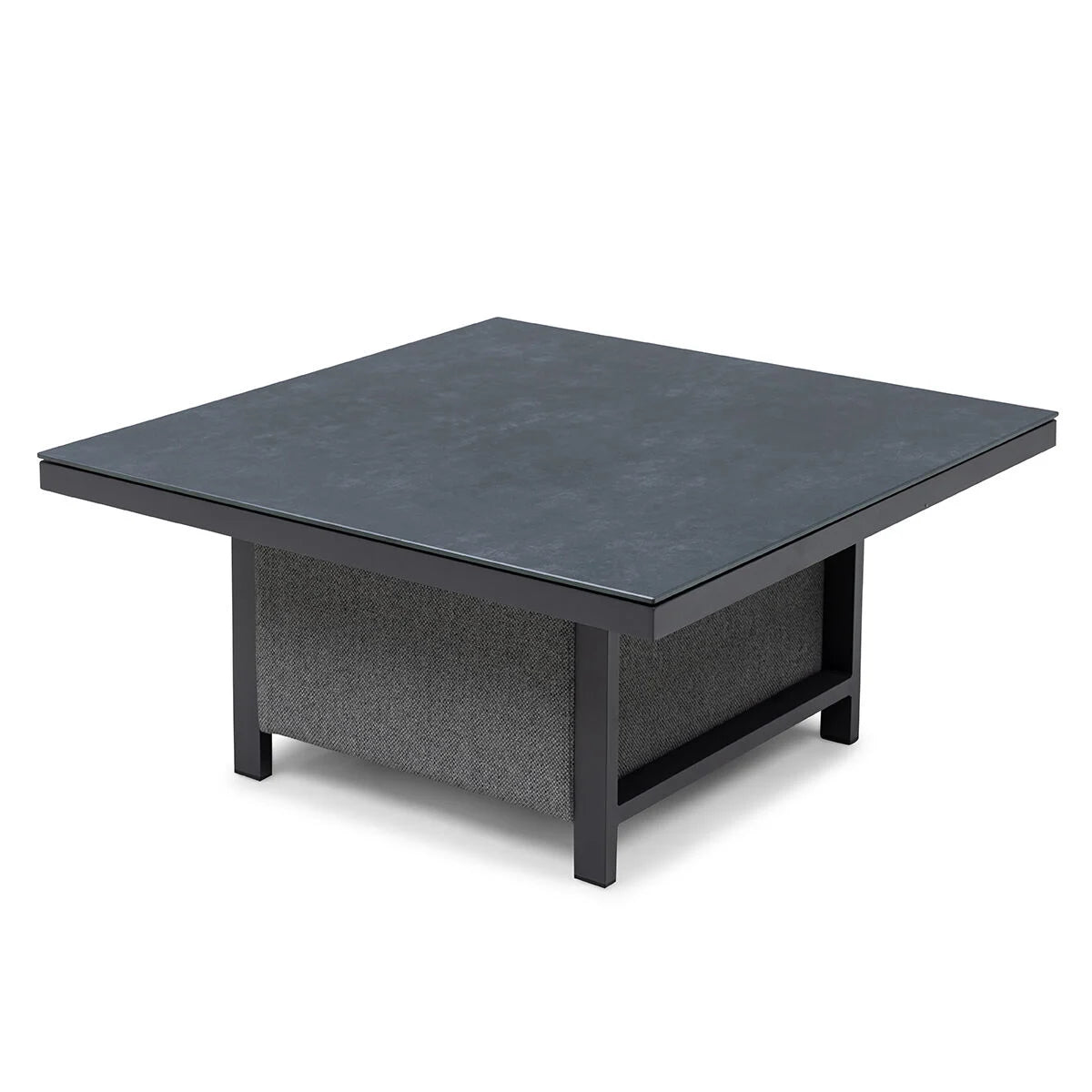 Pulse Square Corner Dining Set with Rising Table - Zinc Grey