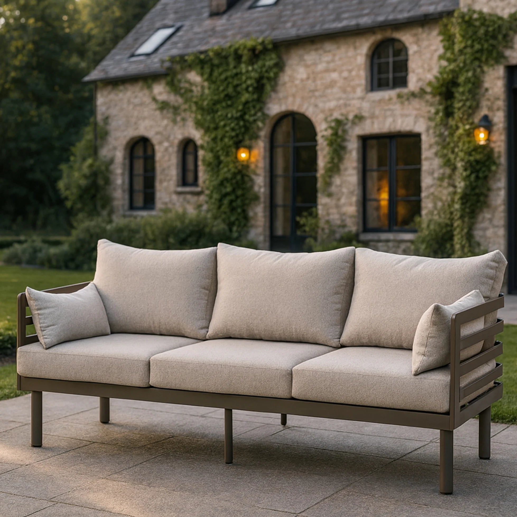 Metro 3 Seater Sofa - Cafe