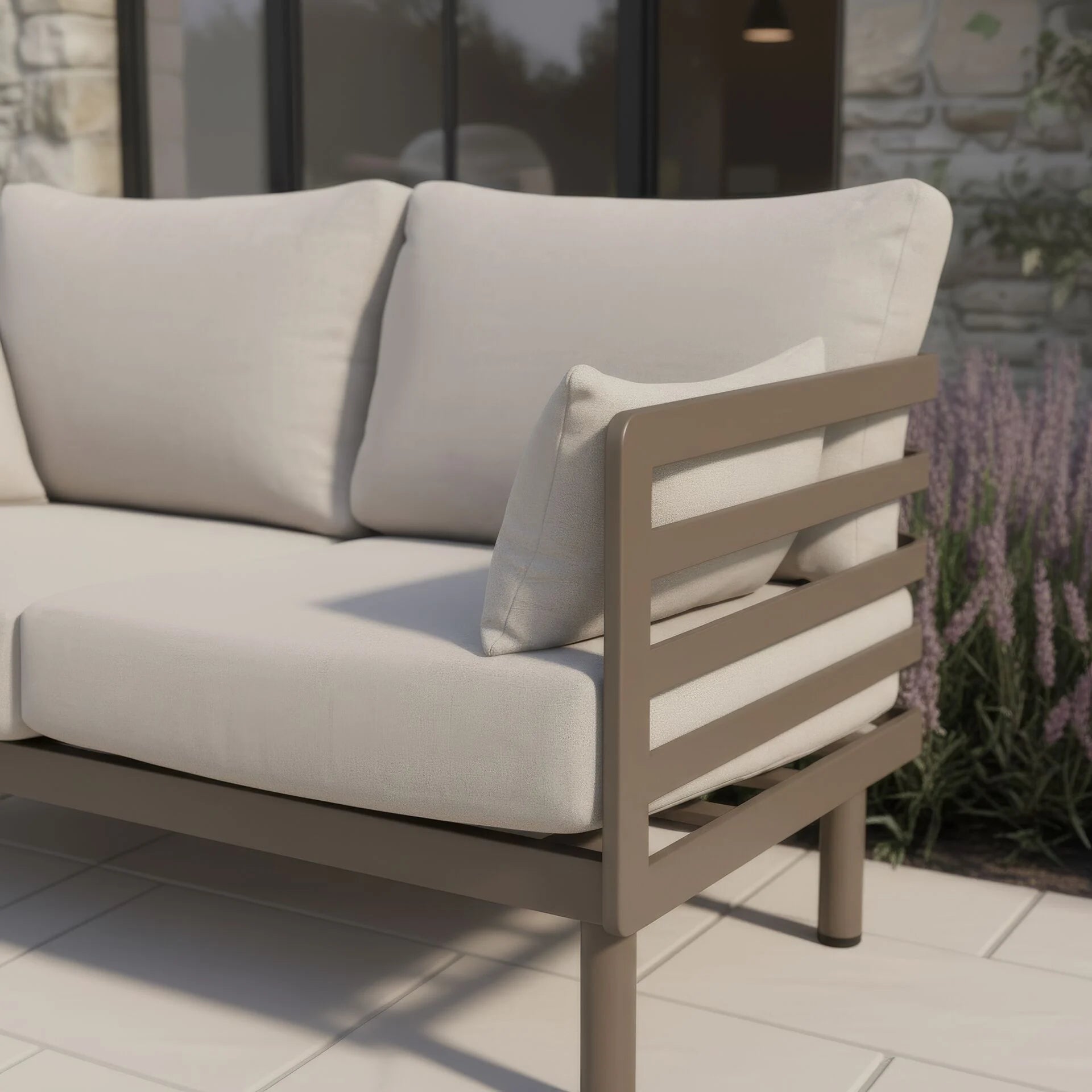 Metro 3 Seater Sofa Set with Rectangular Sintered Stone Coffee Table