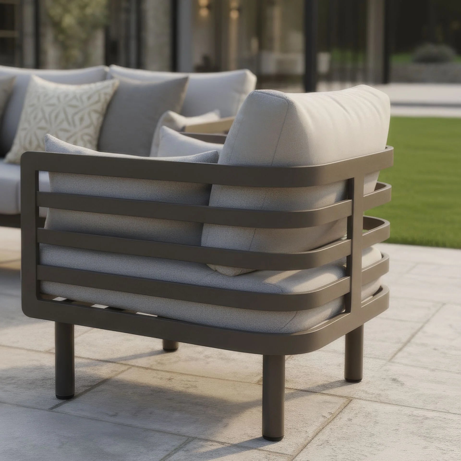 Metro 3 Seater Sofa Set with Rectangular Sintered Stone Coffee Table