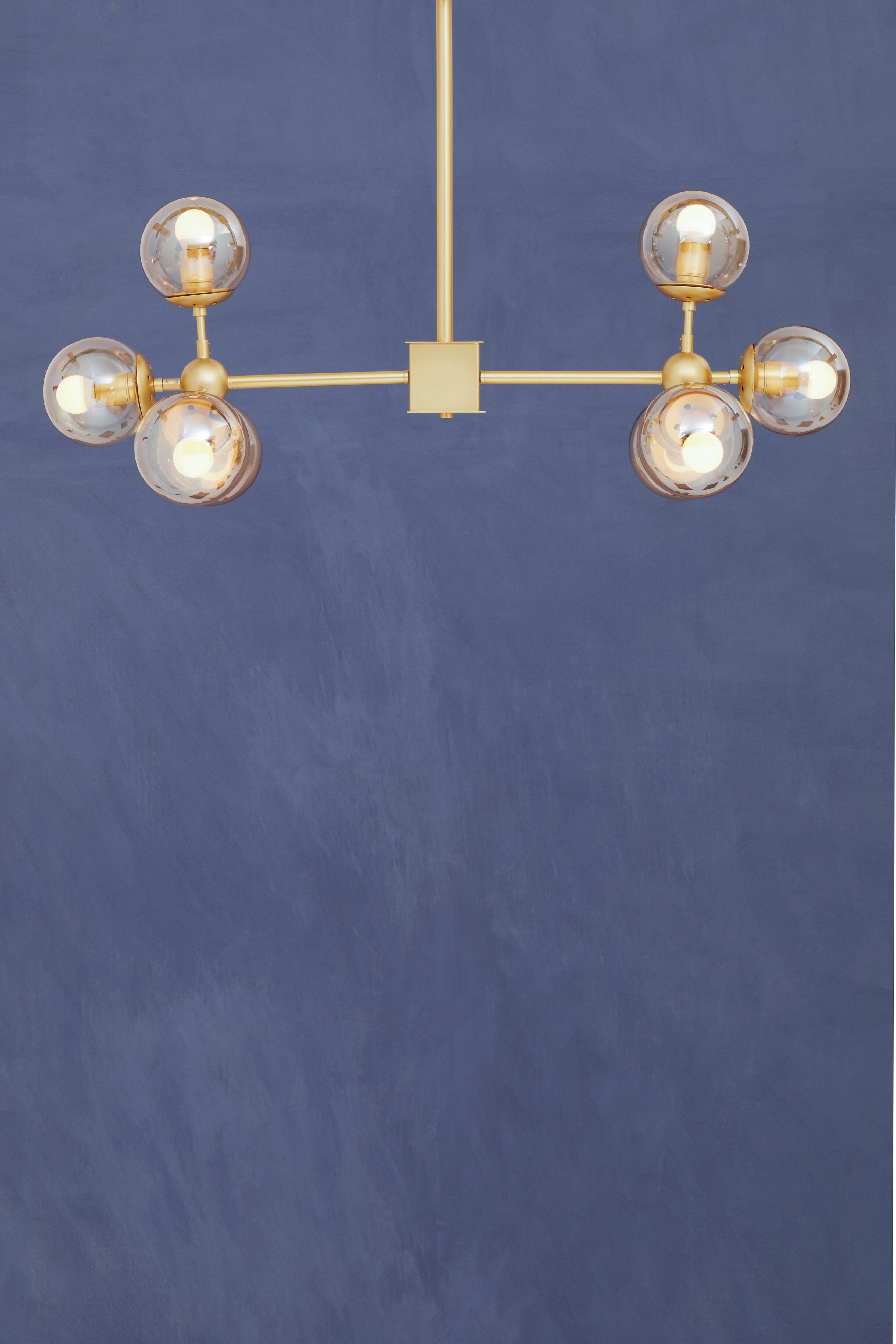 Abira Gold 8 Arm Pendant Light