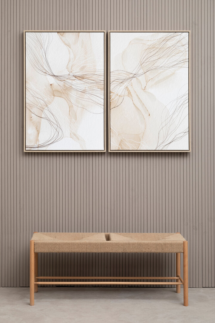 Noah Set of 2 Natural Abstract Wall Art