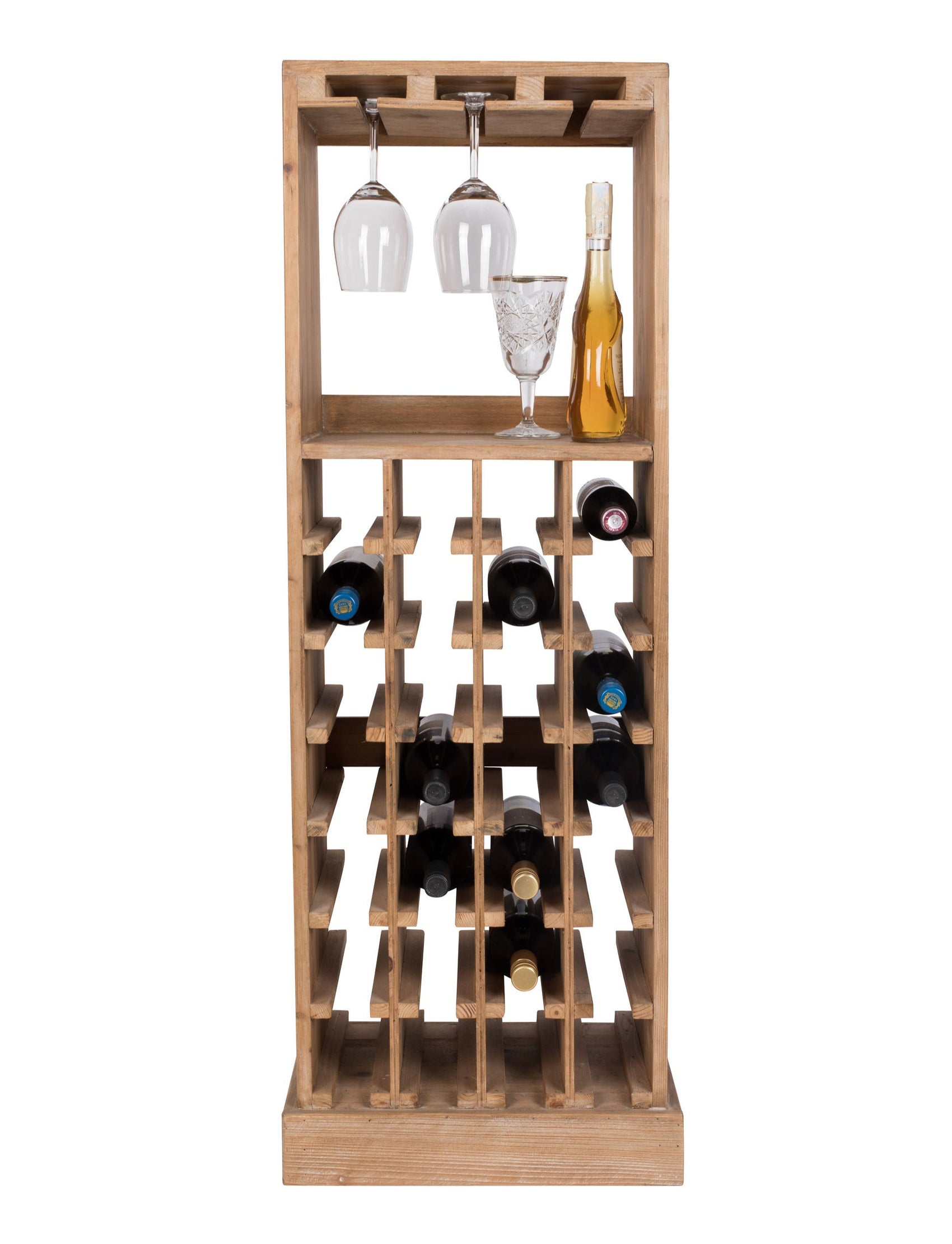 Dutchbone Claude Natural Wood Open Drinks Cabinet