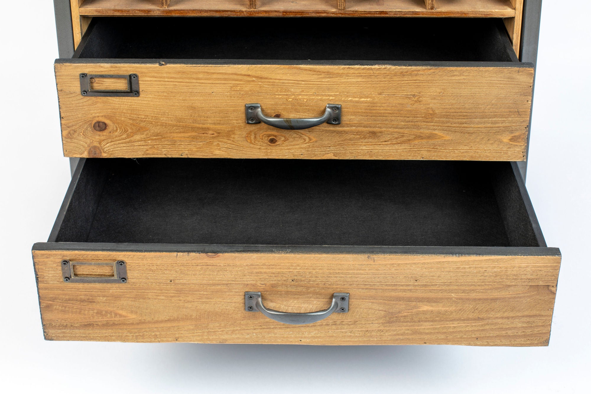 Edgar Natural Fir Wood Drinks Open Drinks Cabinet