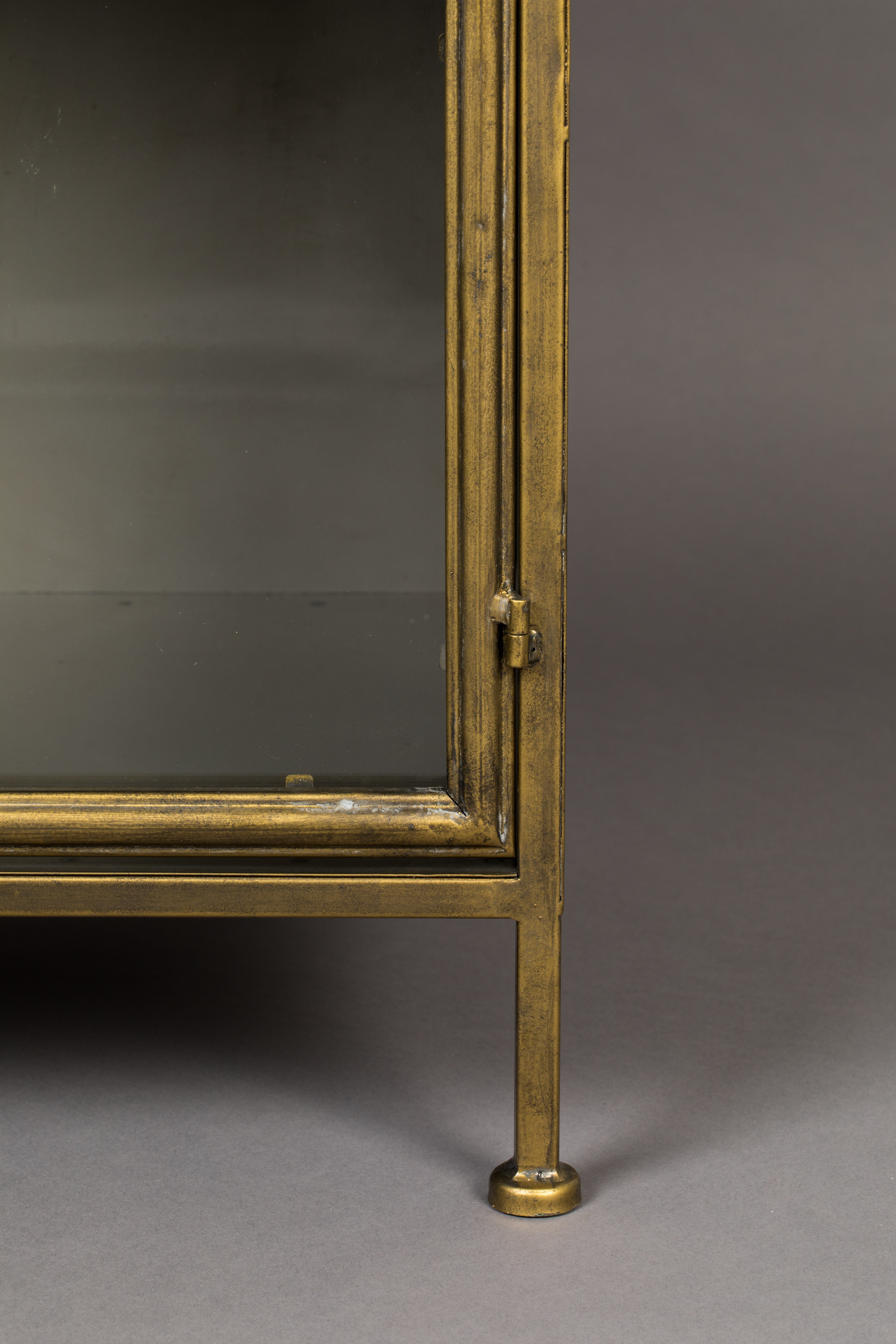 Dutchbone Gertlush Brass & Clear Class Cabinet