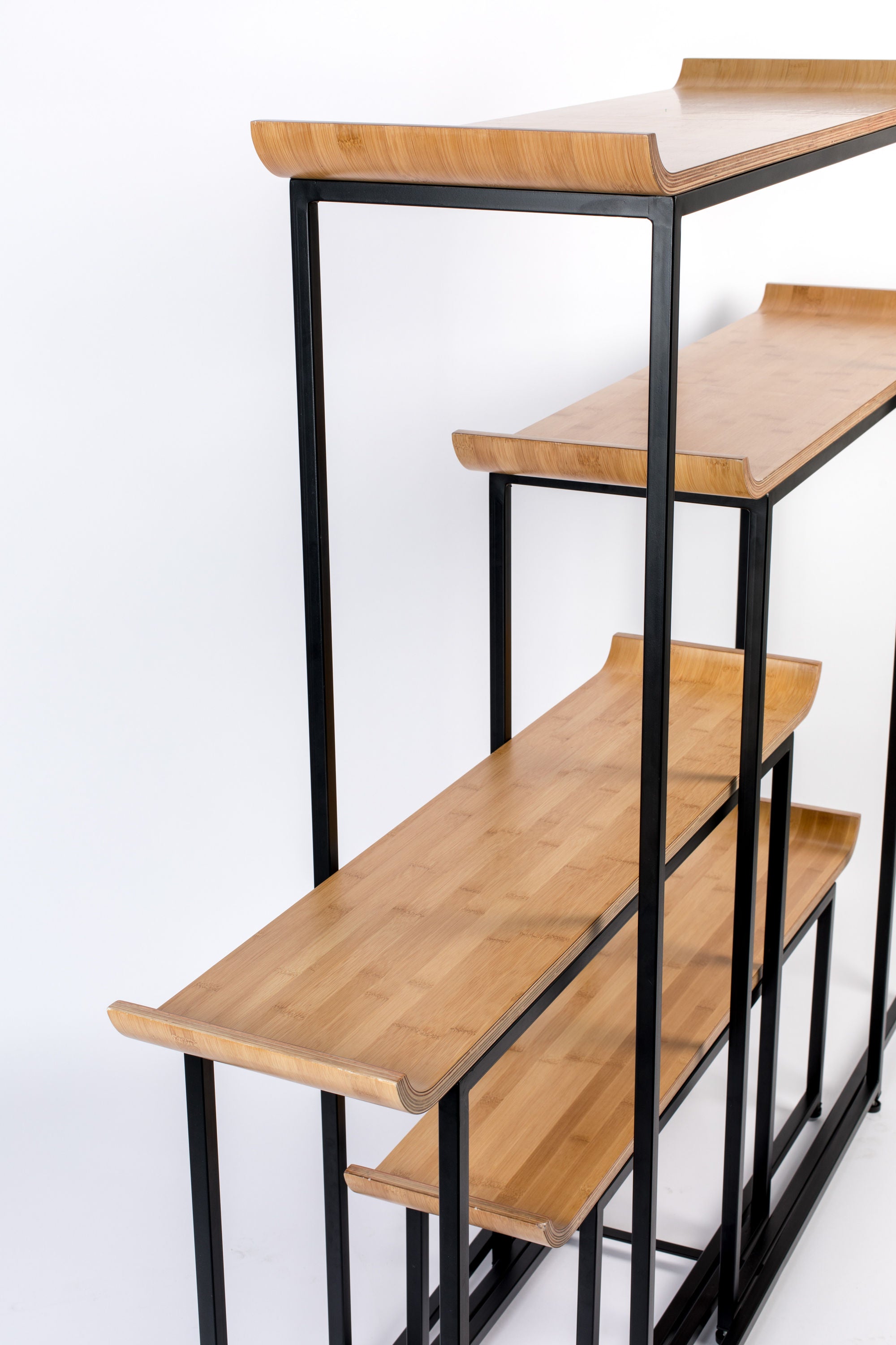 Zuiver Flodka Black & Natural Wood Display Unit