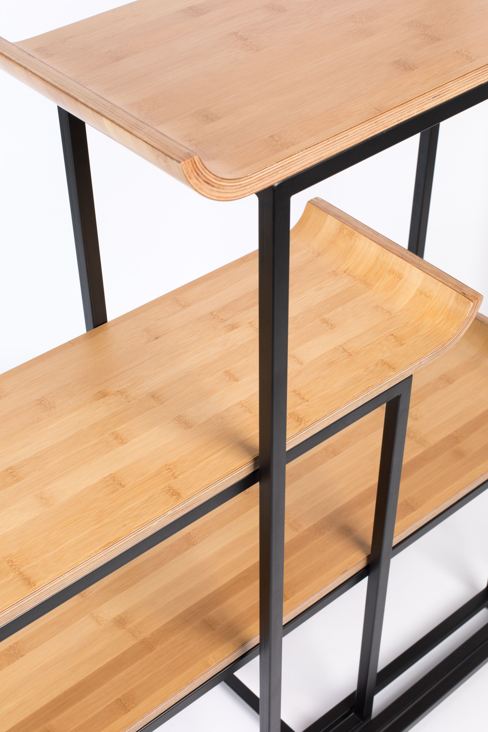 Zuiver Flodka Black & Natural Wood Display Unit