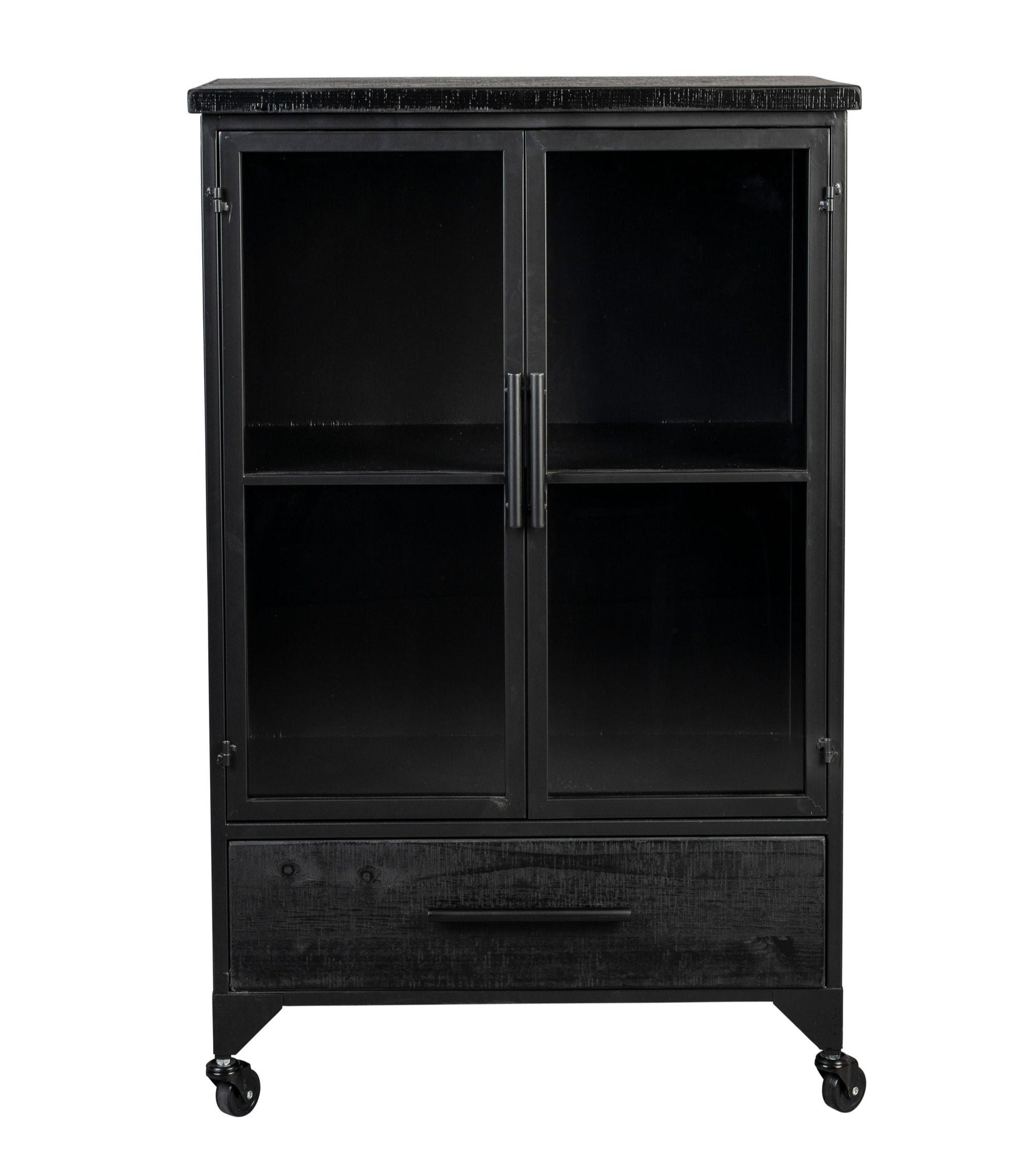 Ferre Black & Glass Low Display Unit