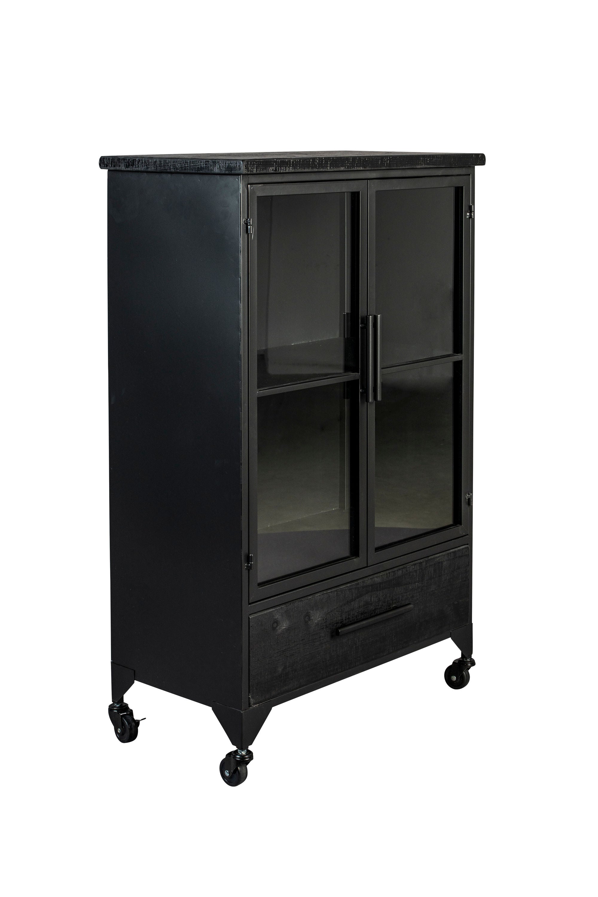 Ferre Black & Glass Low Display Unit
