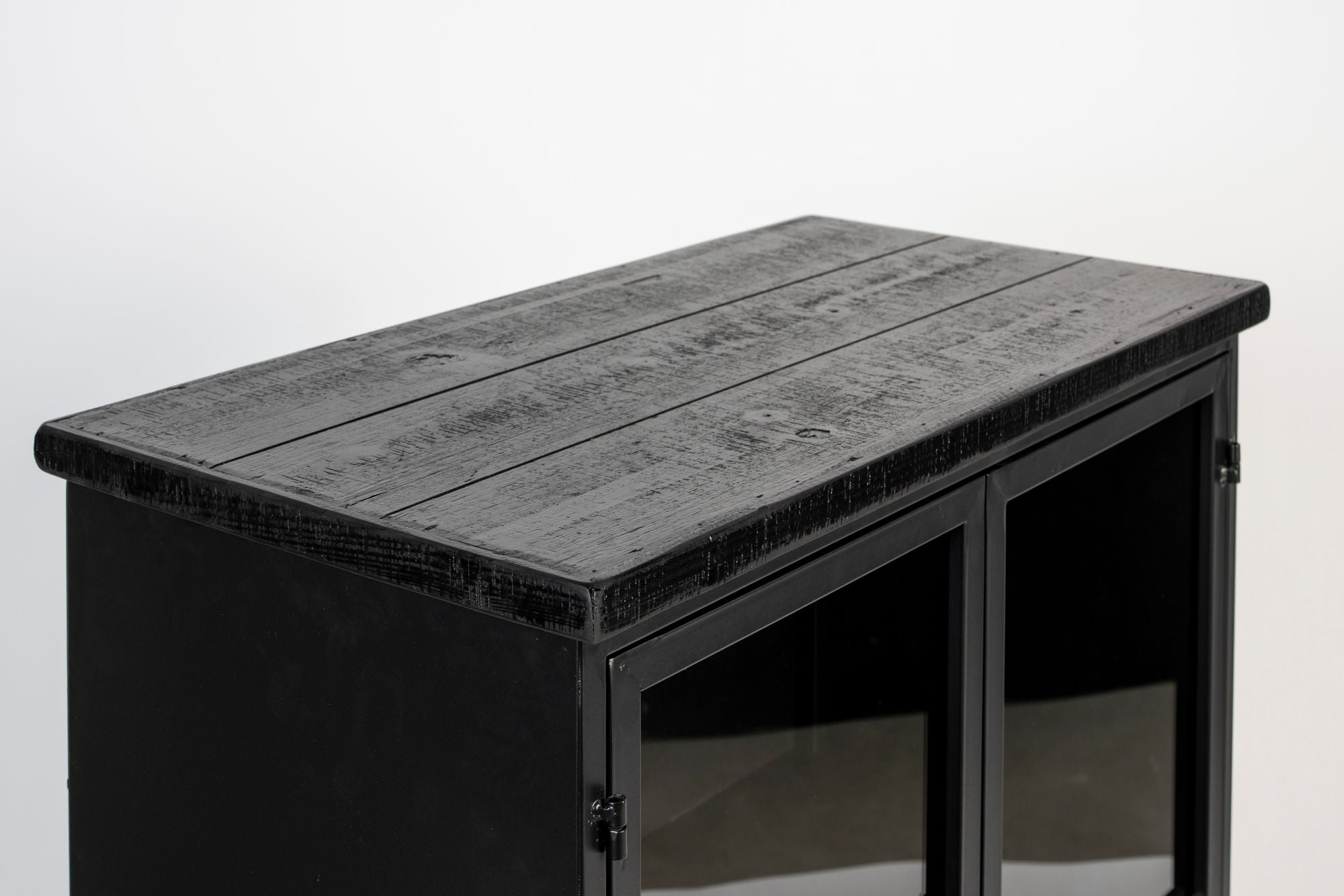 Ferre Black & Glass Low Display Unit