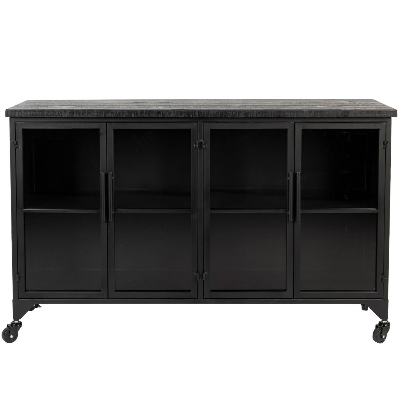 Ferre Black & Glass Sideboard
