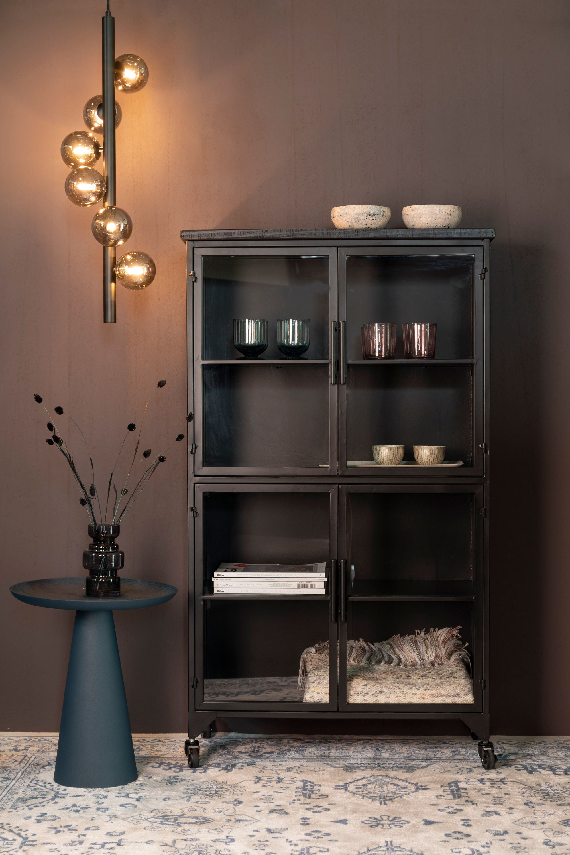 Ferre Black & Glass High Display Unit