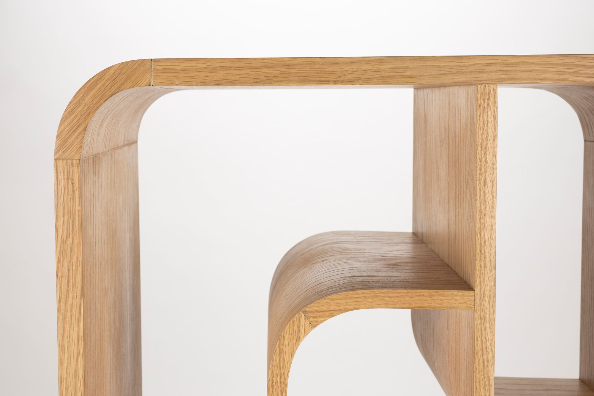 Zuiver Seven Abstract Natural Oak Wood Display Unit