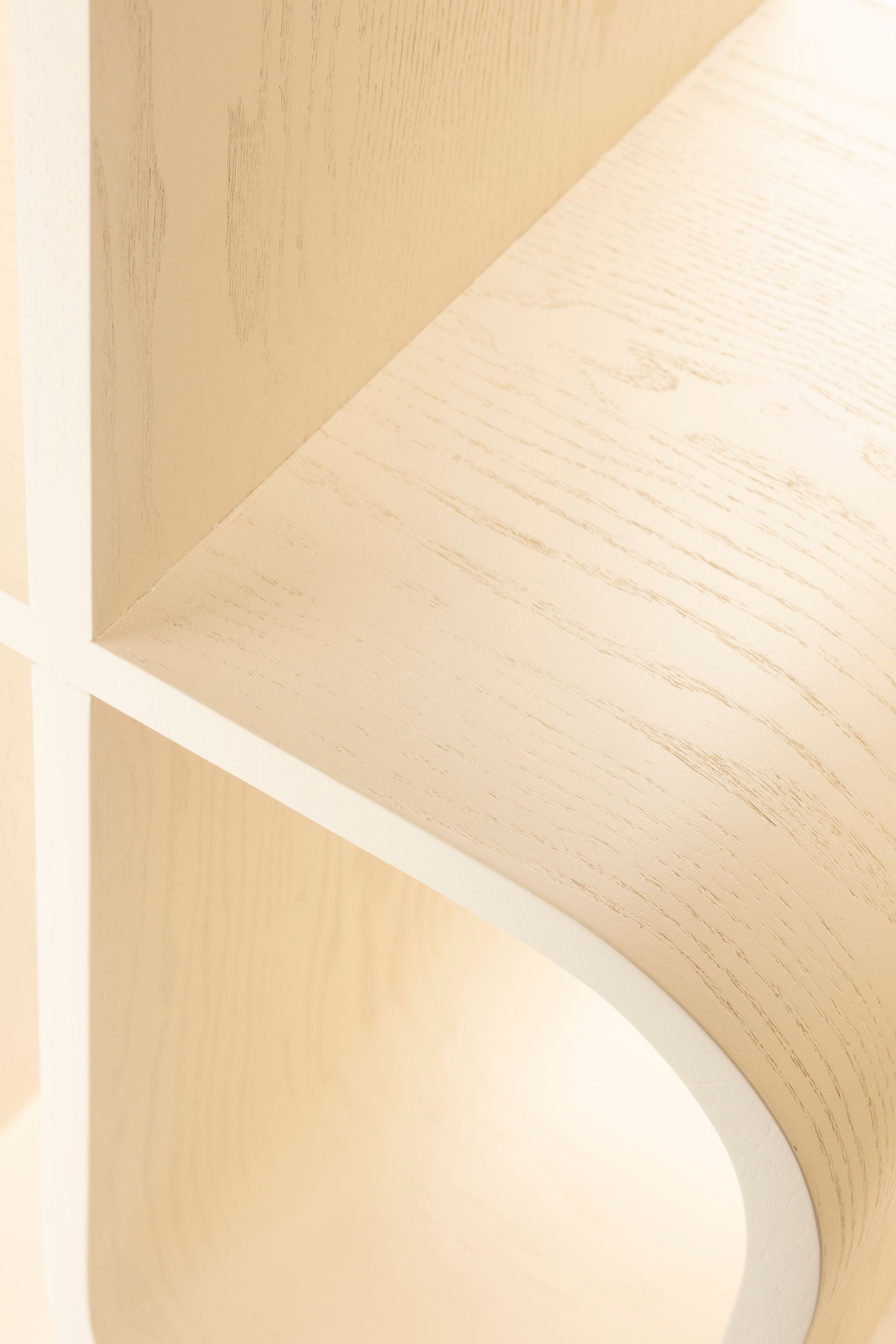 Zuiver Seven Abstract Beige Oak Wood Display Unit