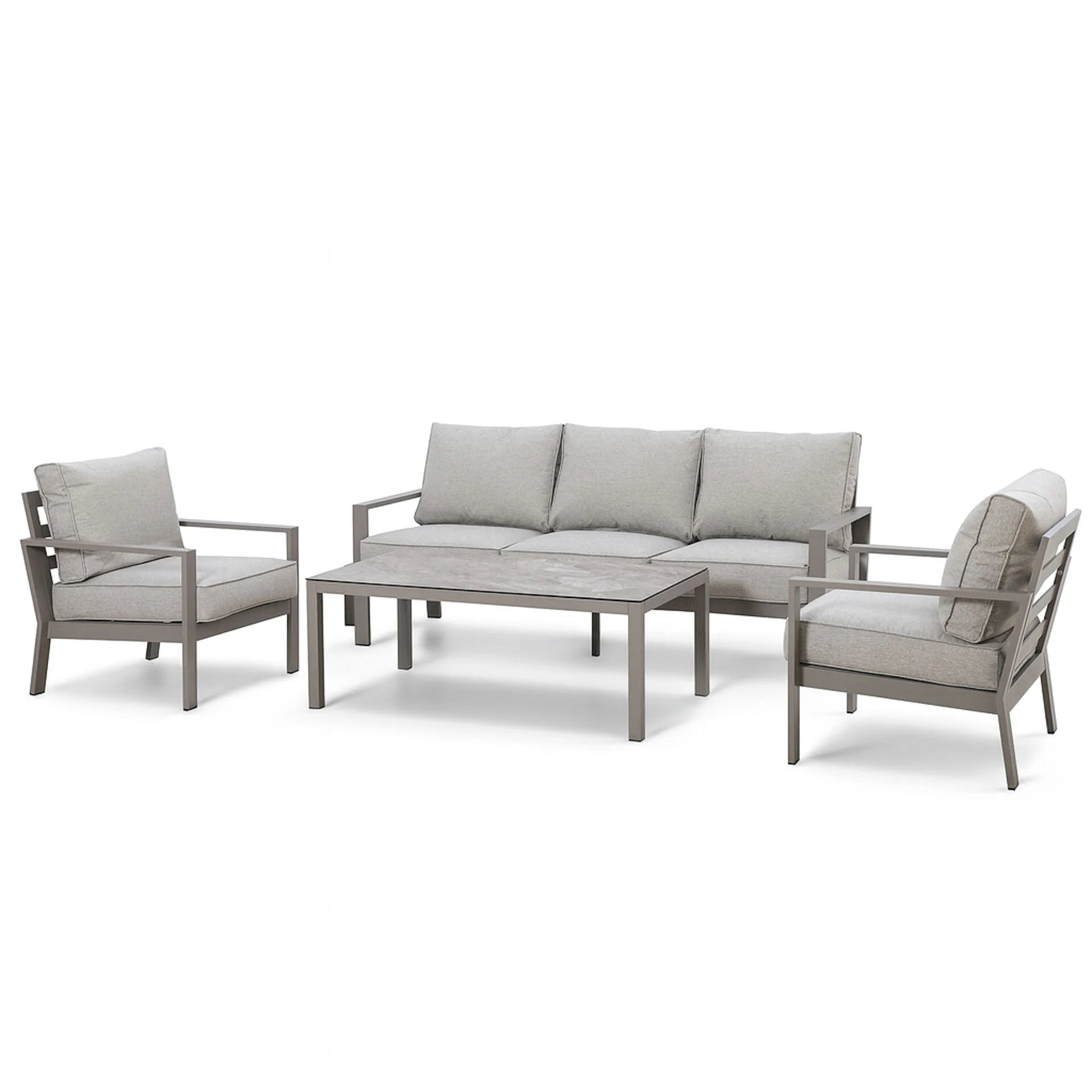 Montreal 3 Seater Sofa Set - Cool Linen