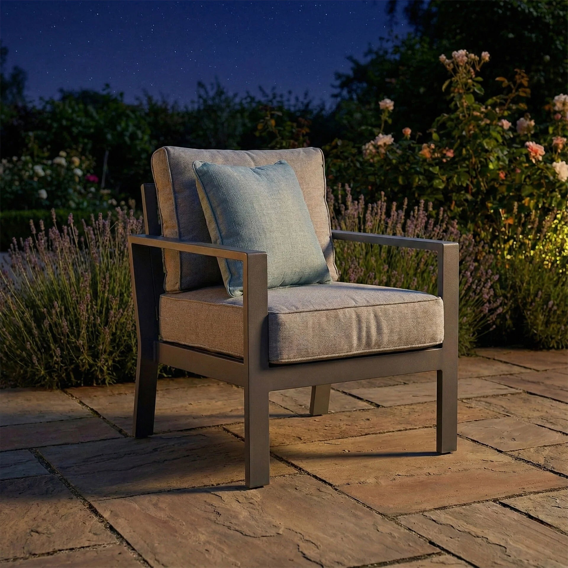 Montreal Sofa Lounge Chair x 1 - Cool Linen
