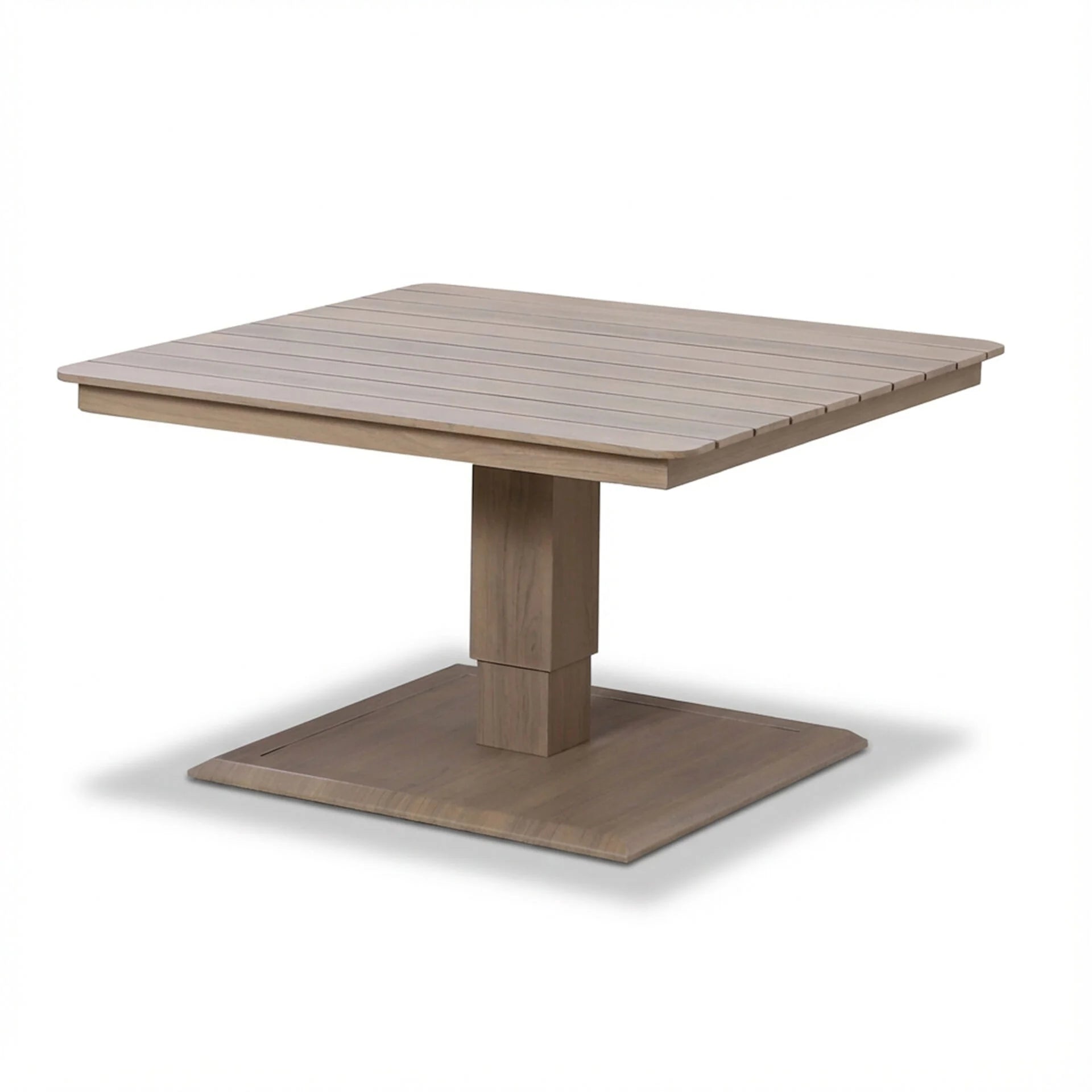 Havana Small Corner Dining Set with Square Rising Table - Natural Linen