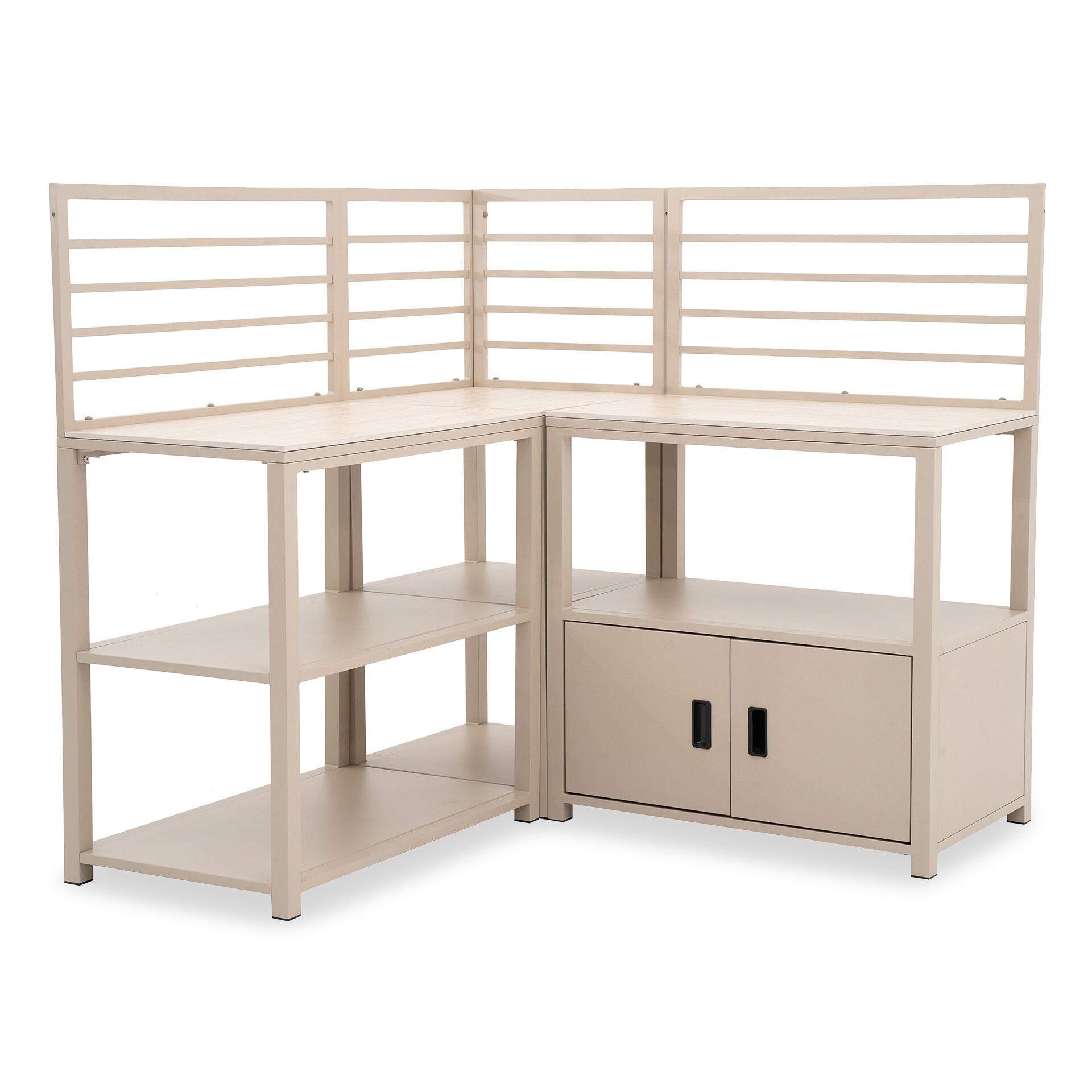 Sicily 3Pc Outdoor Kitchen with Sintered Top - Latte