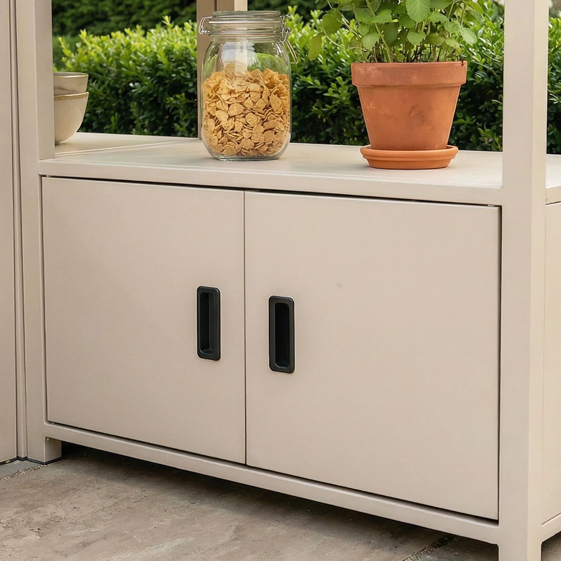 Sicily 3Pc Outdoor Kitchen with Sintered Top - Latte