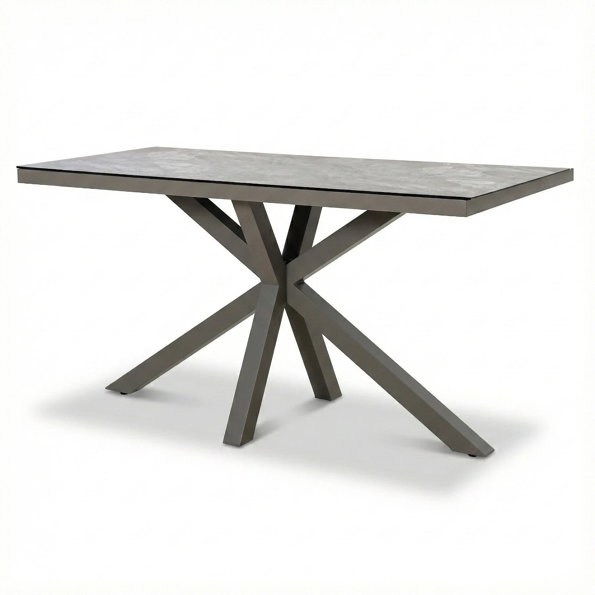 Monaco 6 Seater Low Bar Table - Cool Linen