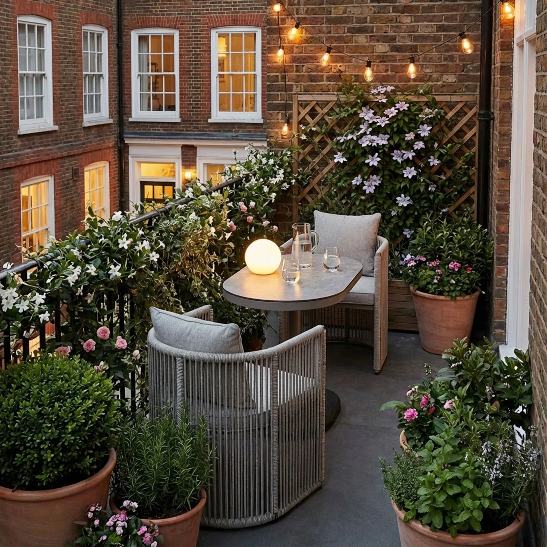 Monaco Balcony Set - Cool Linen